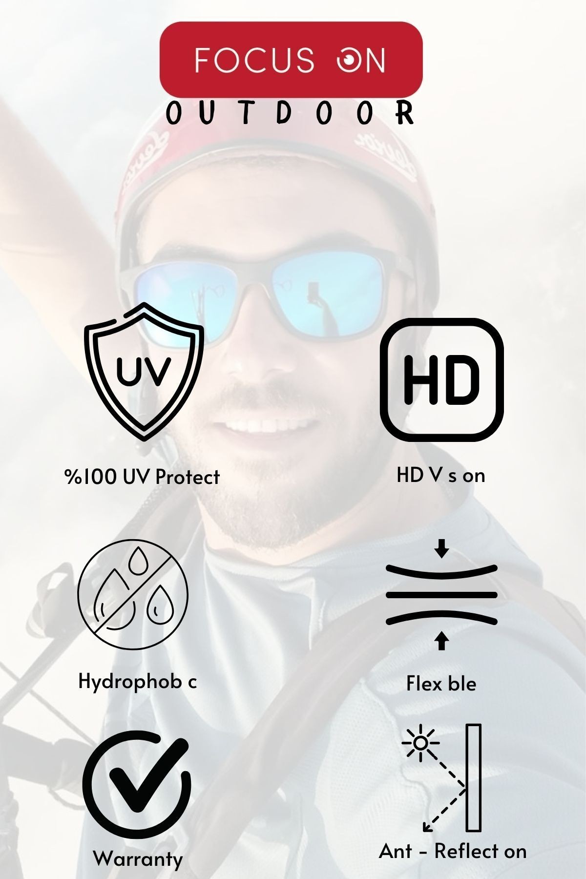 HD Sport Series Aynalı Outdoor Güneş Gözlüğü TS010