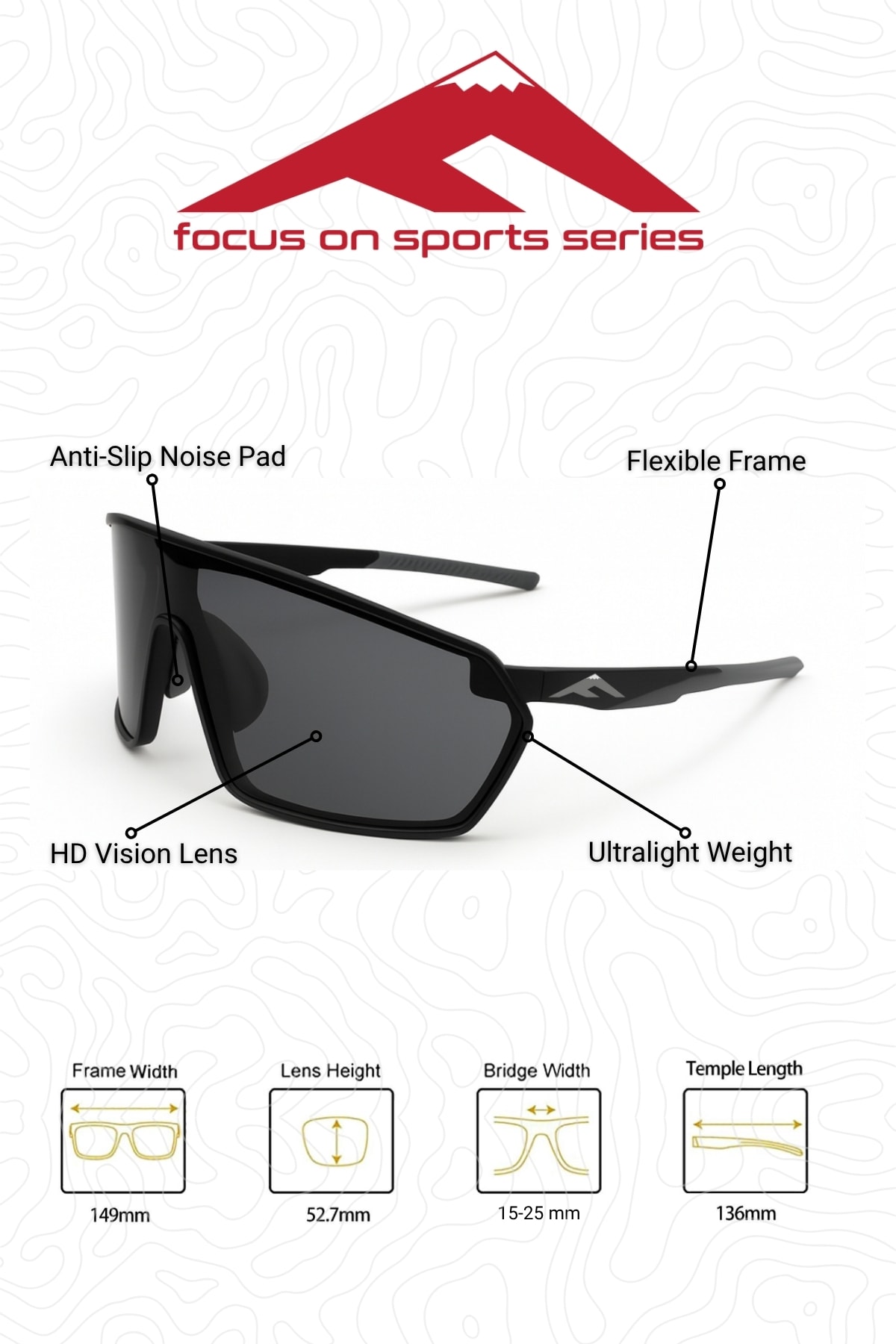 Wind Sport Series Unisex Bisiklet Gözlüğü 