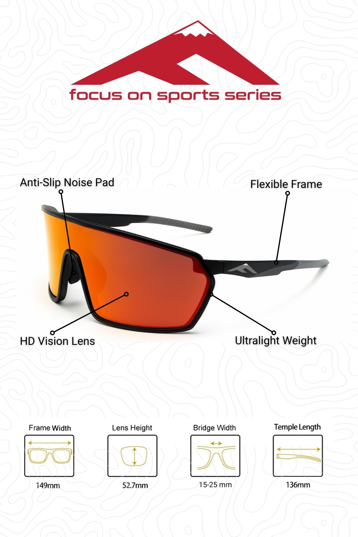 Wind-x Sport Series Unisex Güneş Gözlüğü