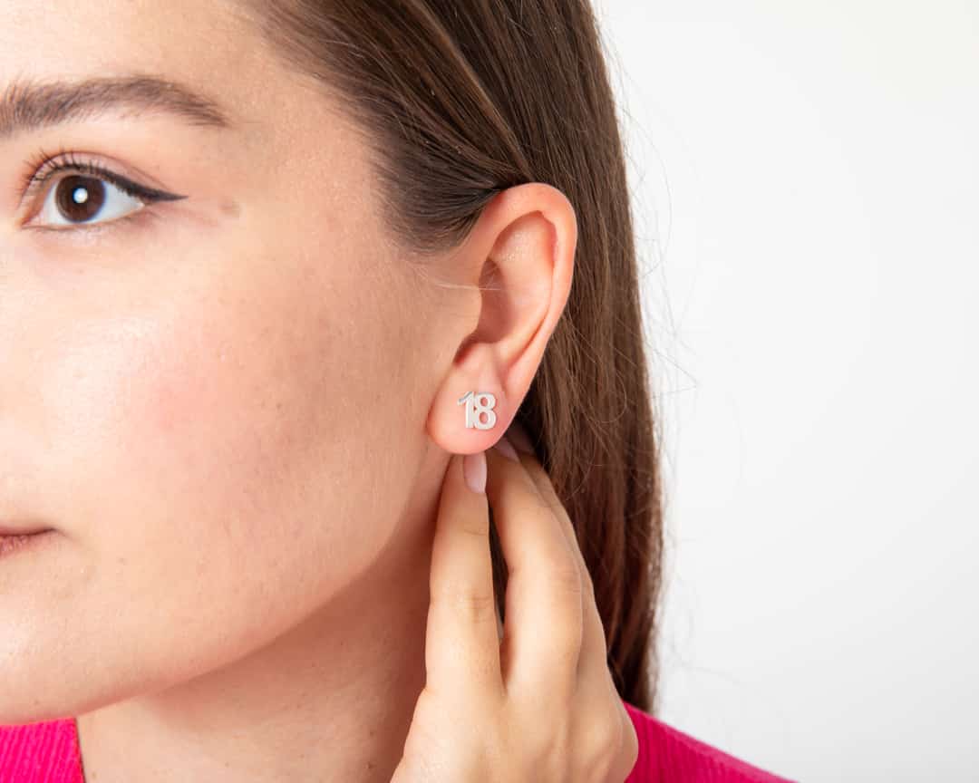 Number Earrings