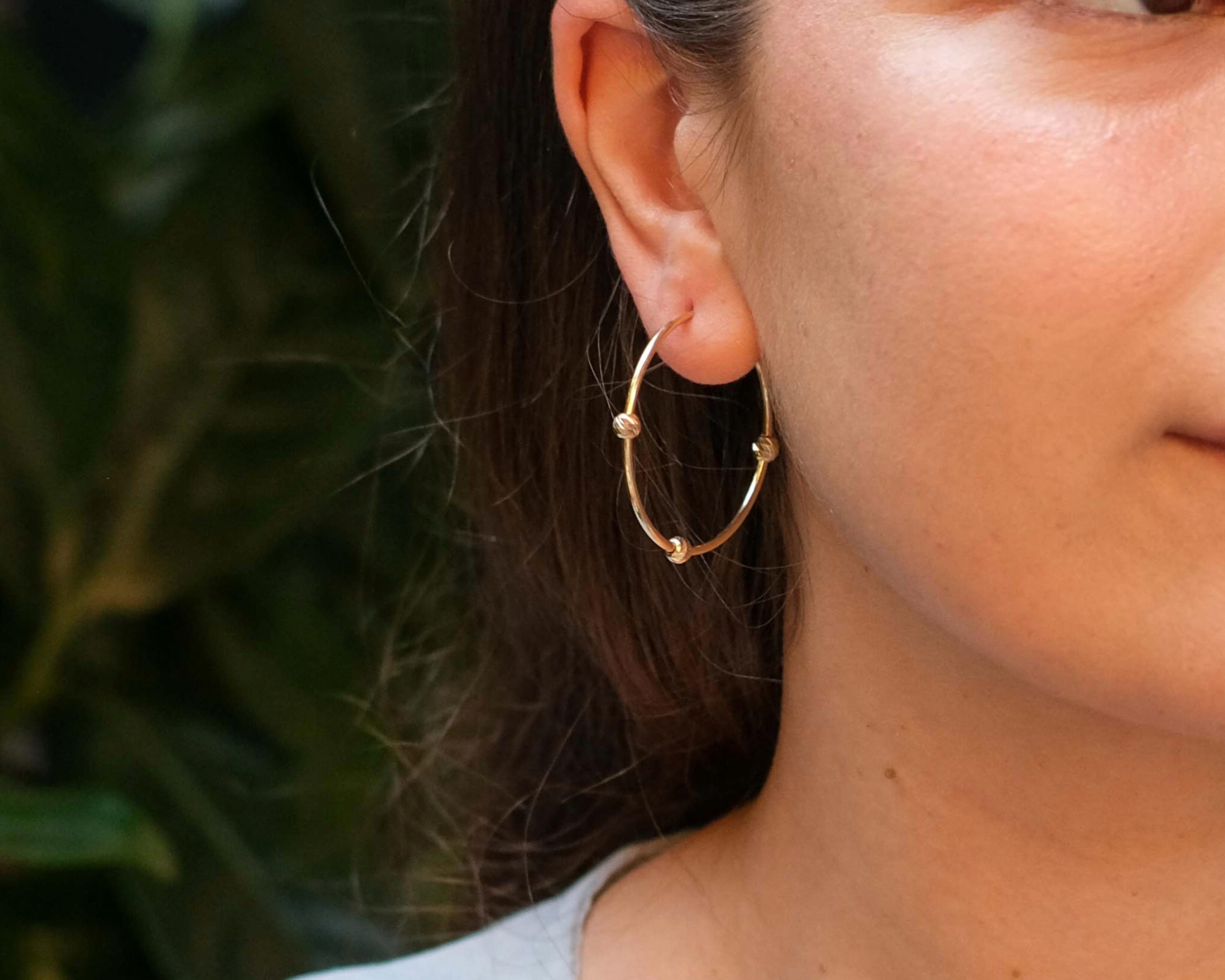 Koru Gold Hoop Earrings