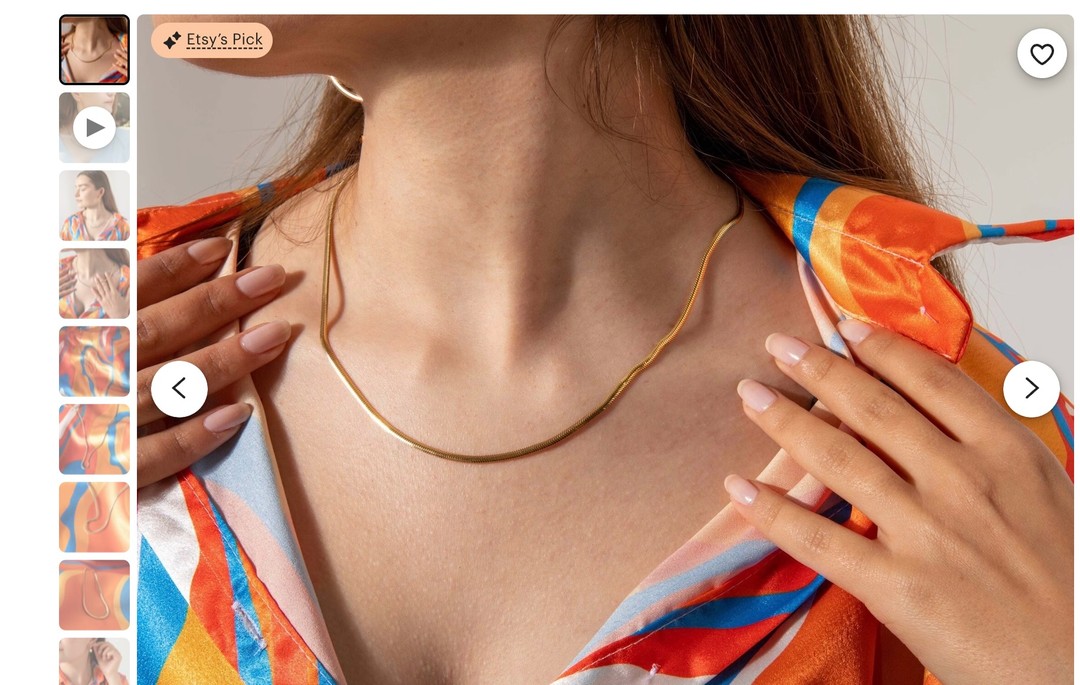 Etsy's Pick Snake Necklace