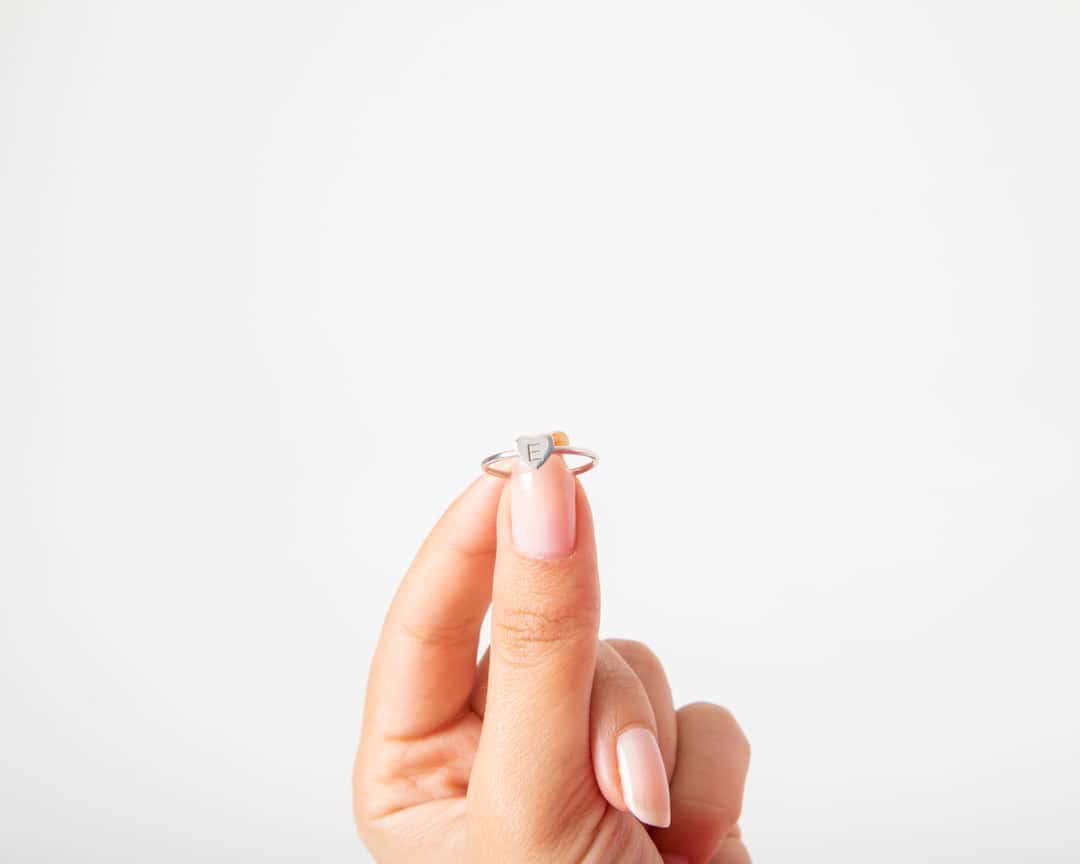 Personalized Heart Ring