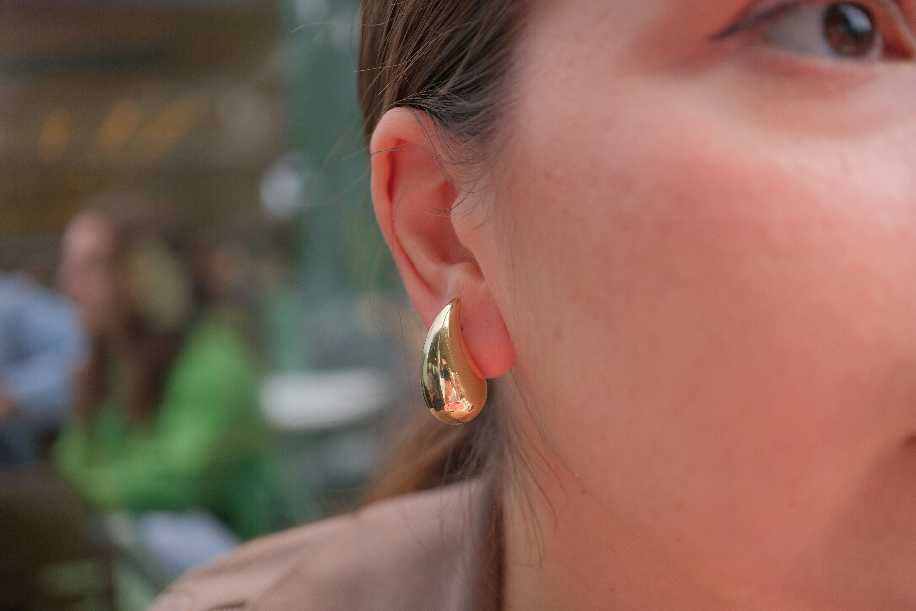 Gioielli Gold Teardrop Earrings