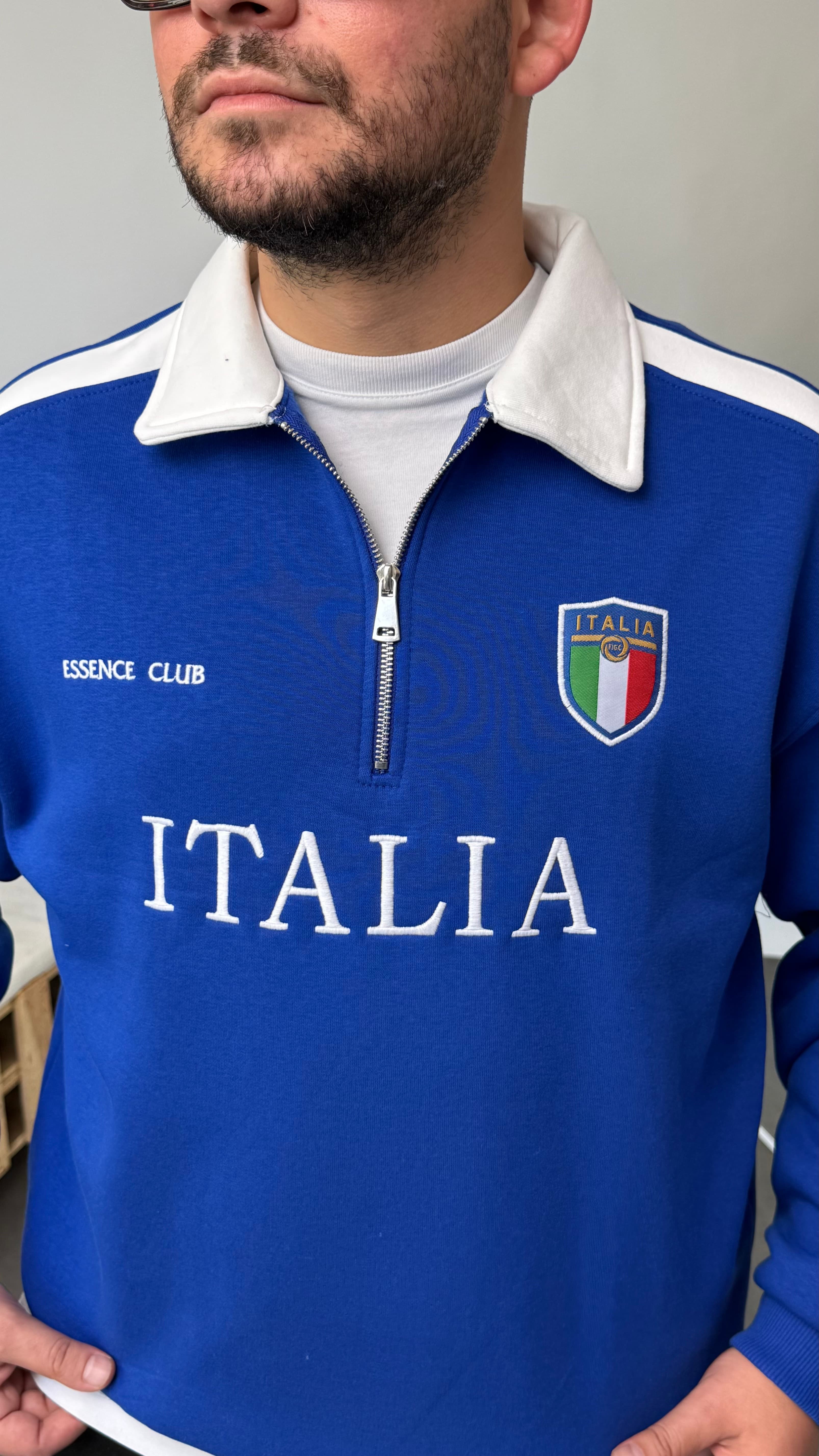 ITALIA Nakışlı Oversize Sweatshirt