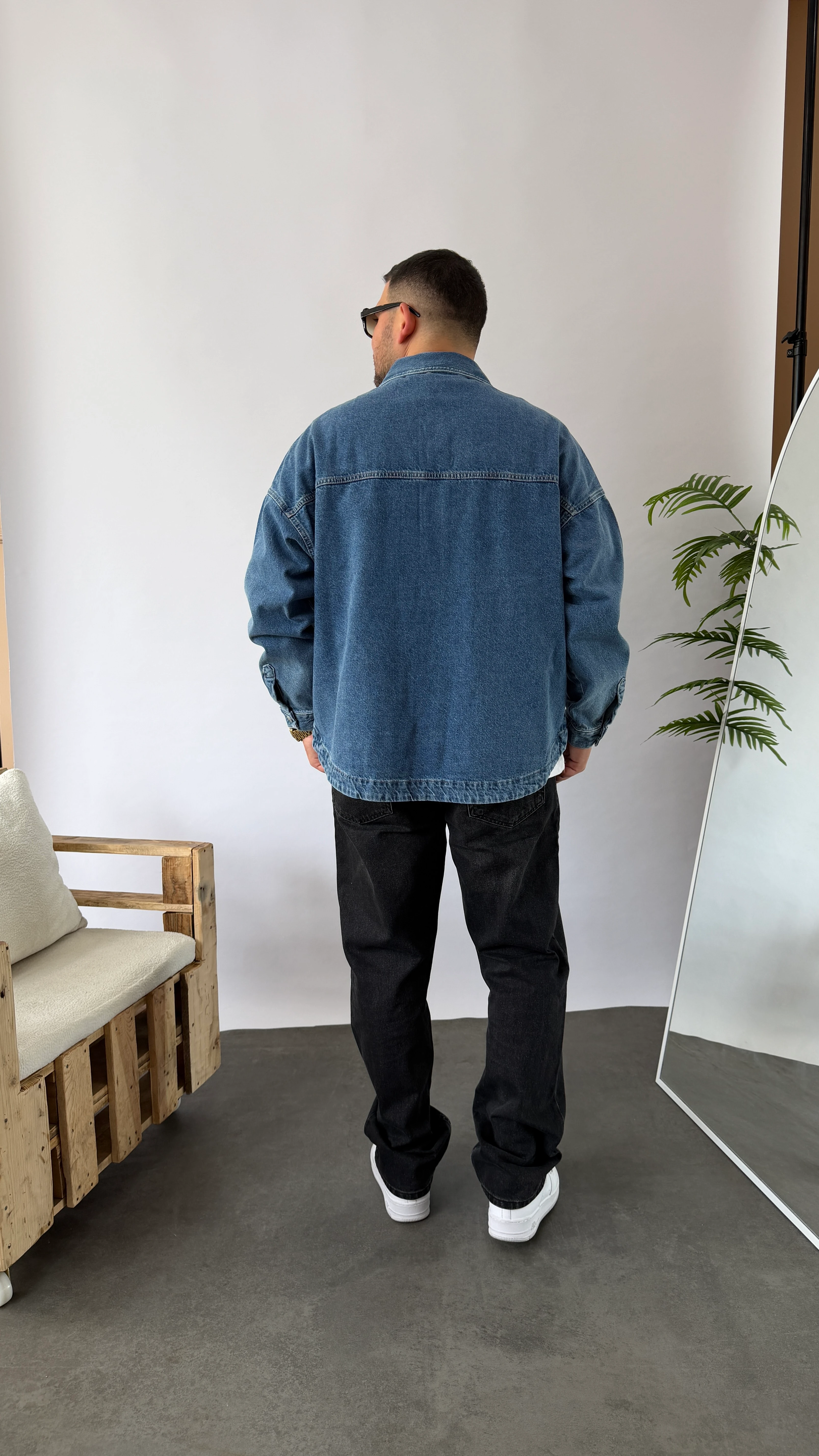 Mavi Oversize Kot Ceket