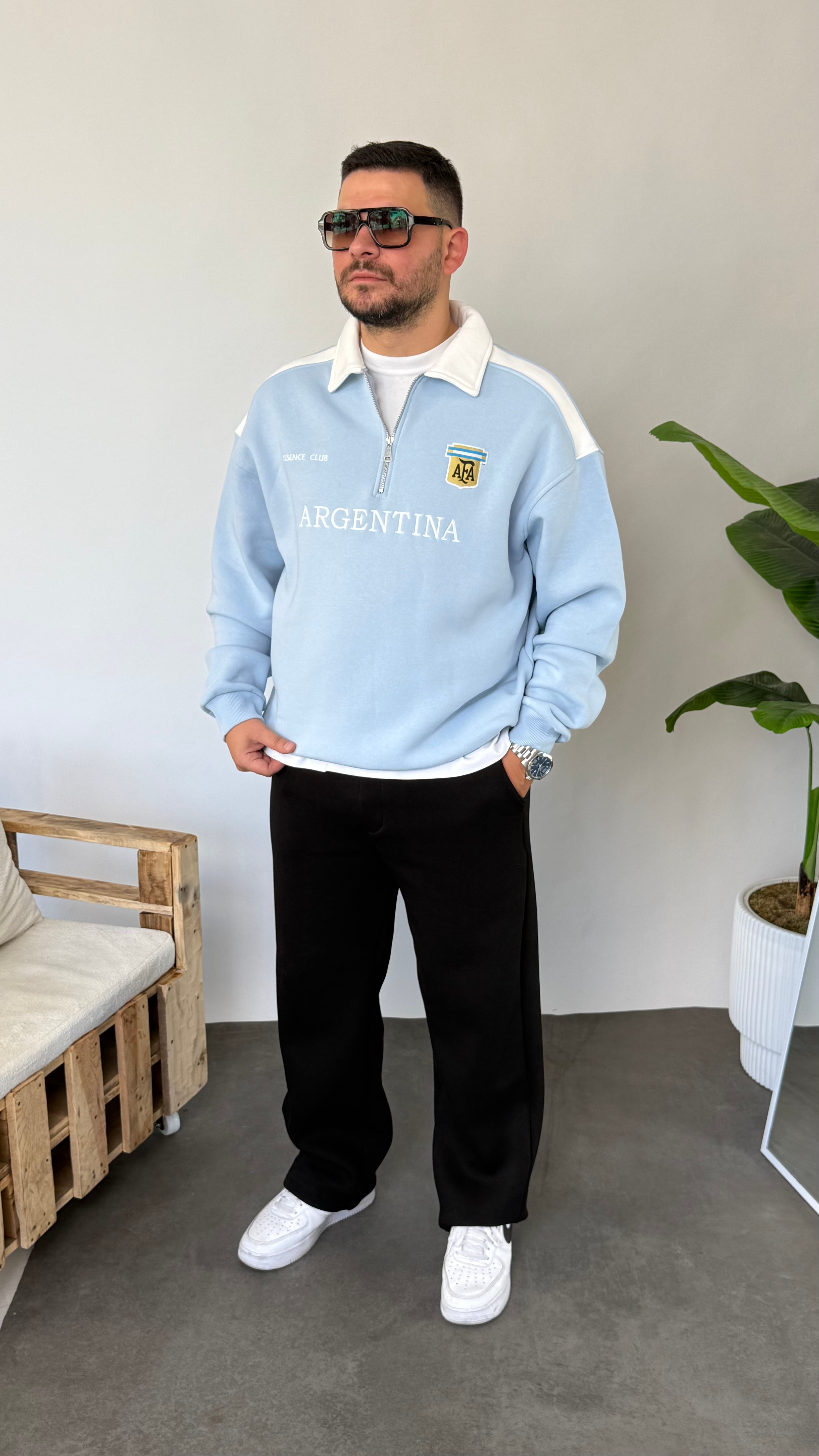 ARGNTN Nakışlı Oversize Sweatshirt