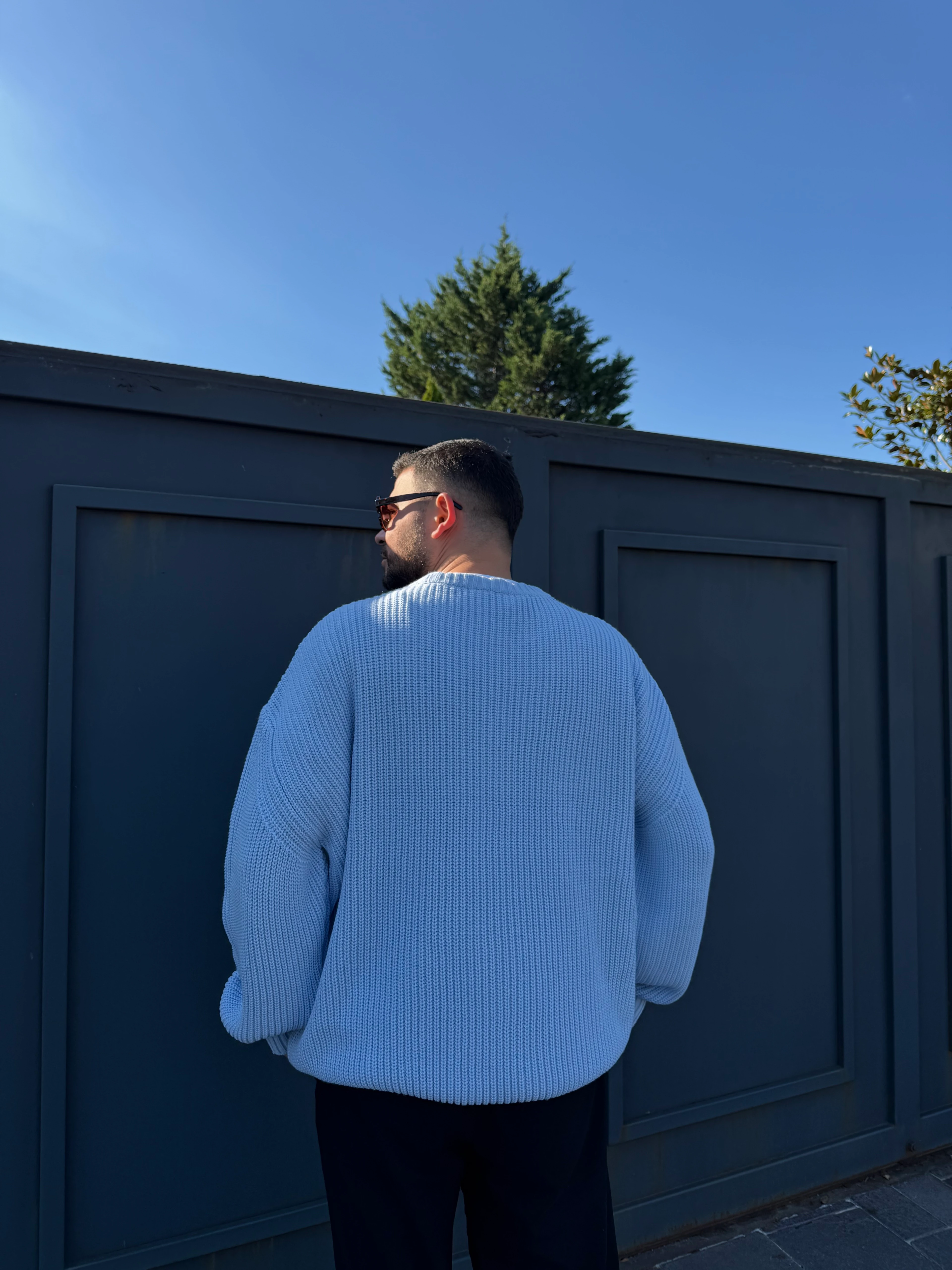 Giesto Bebe Mavisi Oversize Triko Kazak