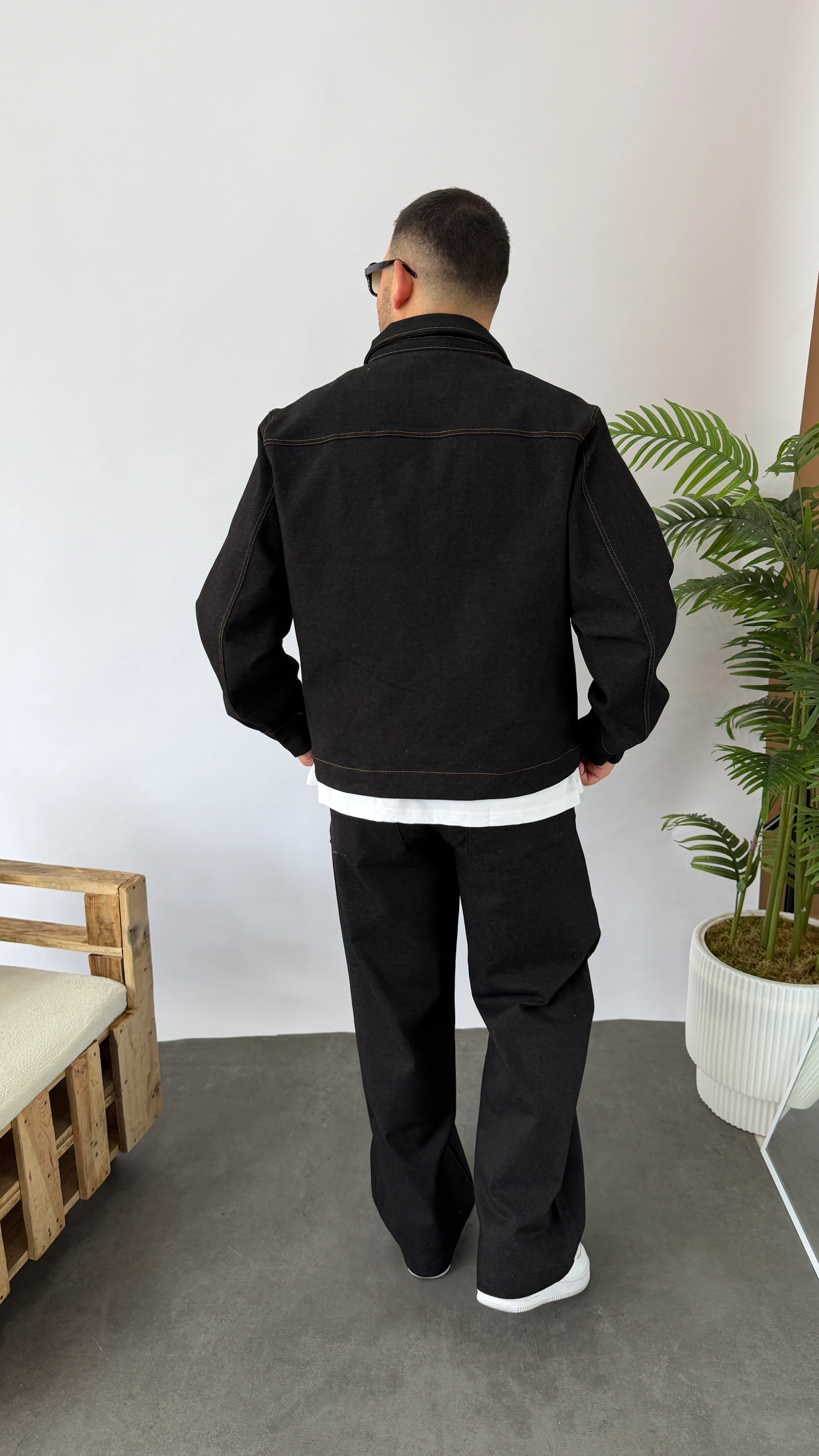 Siyah Premium Kumaş Gabardin Takım