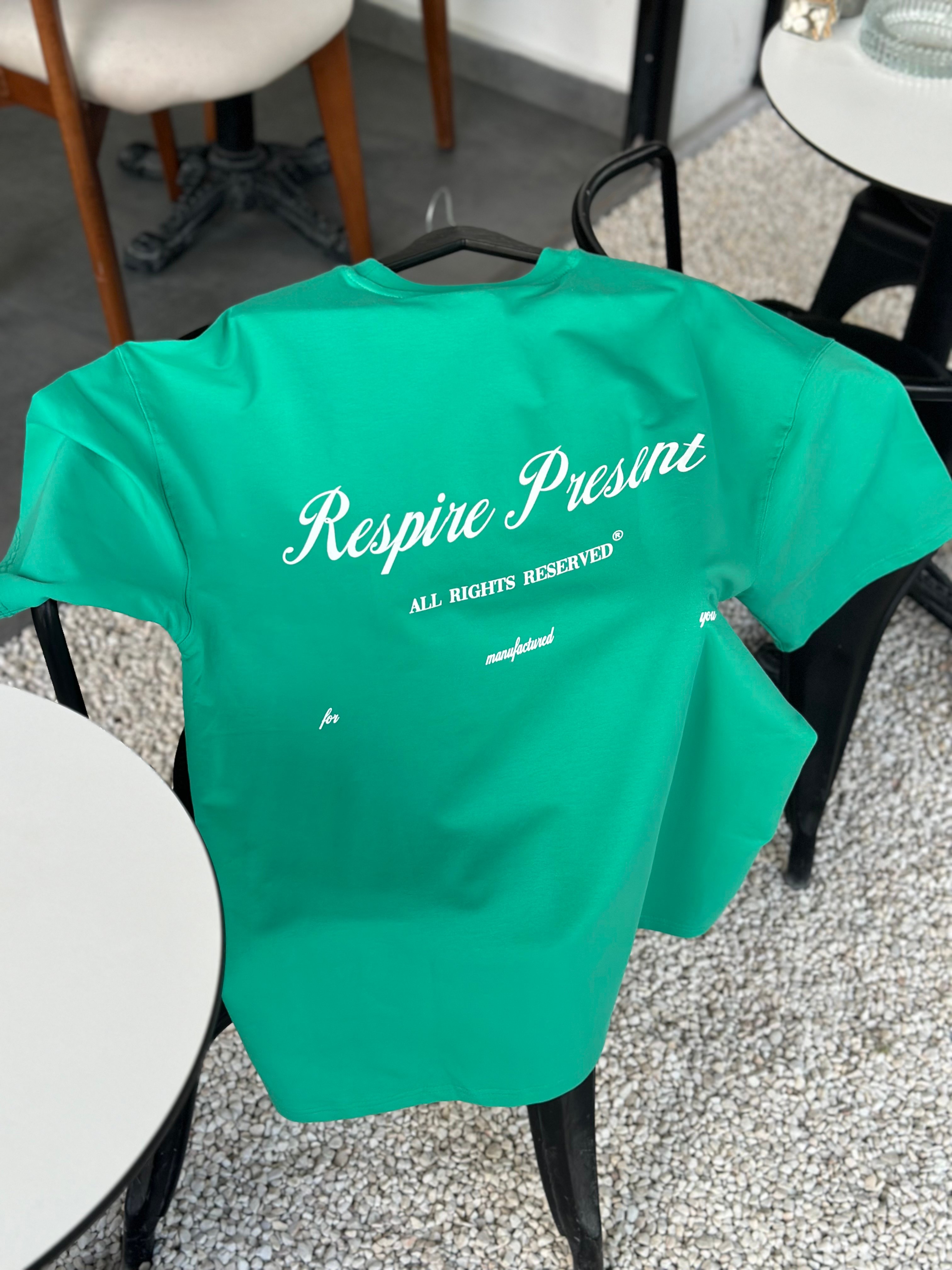 Respire Baskılı Oversize T-Shirt