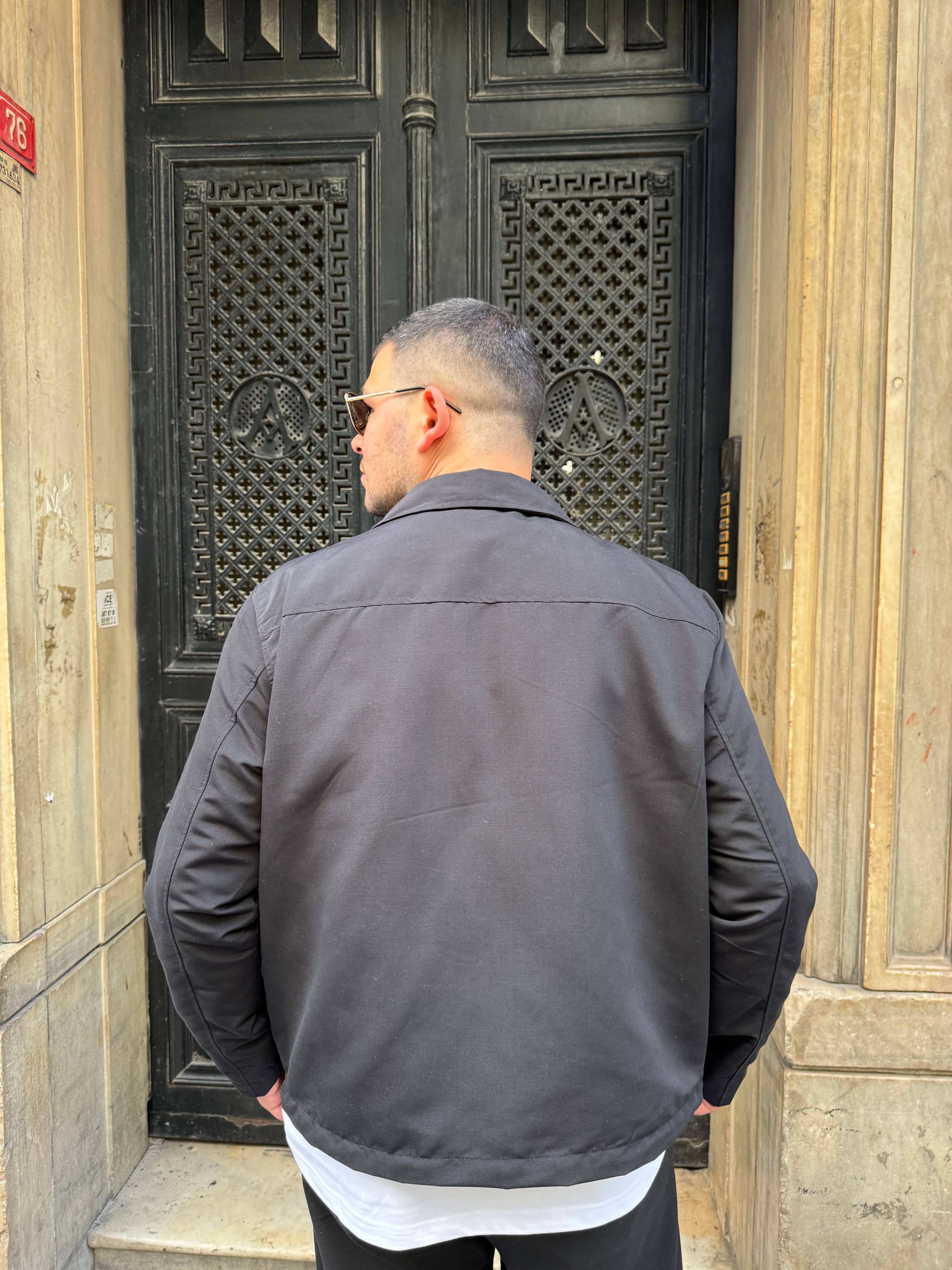 Siyah Oversize Mevsimlik Ceket