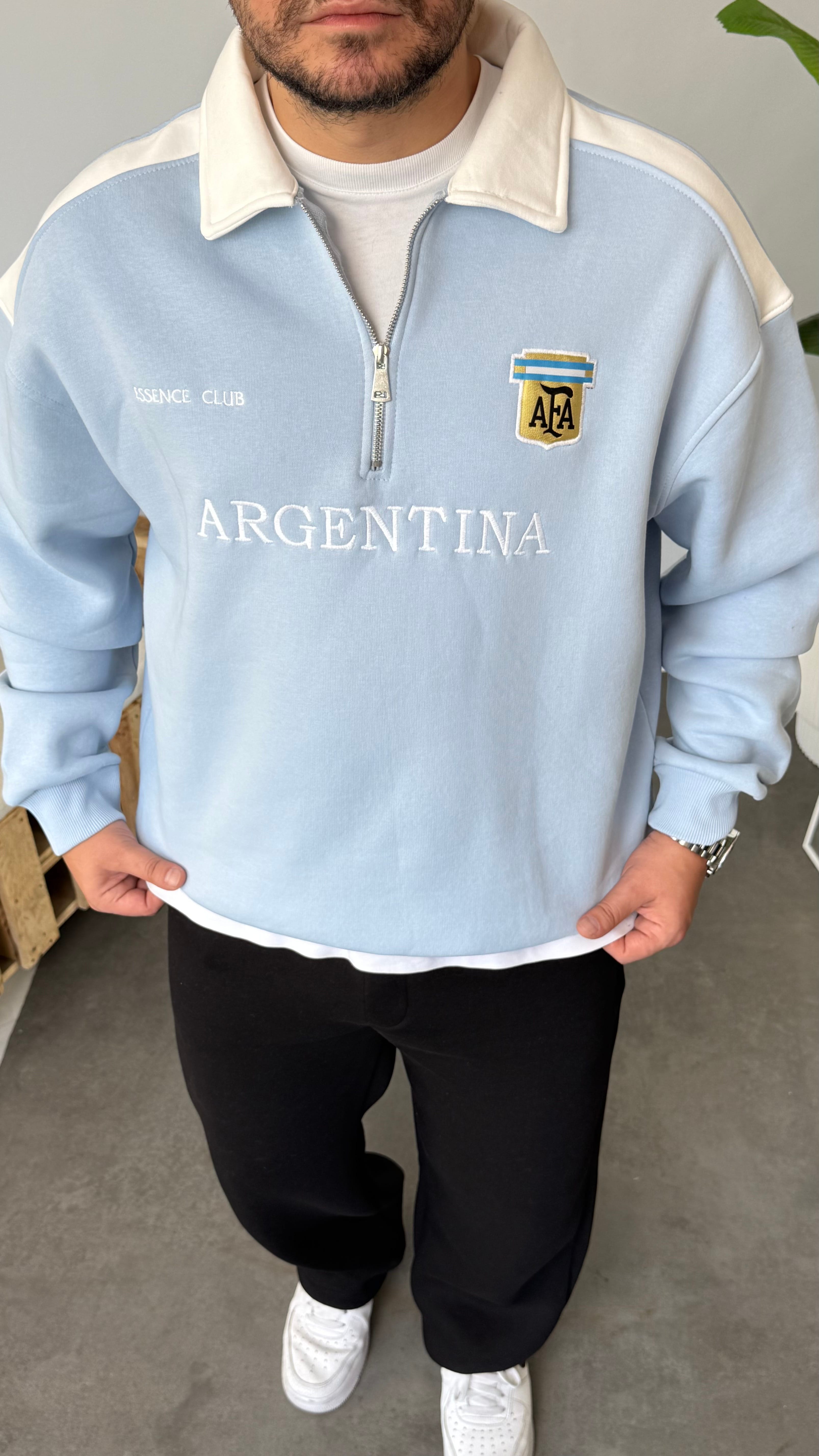 ARGNTN Nakışlı Oversize Sweatshirt