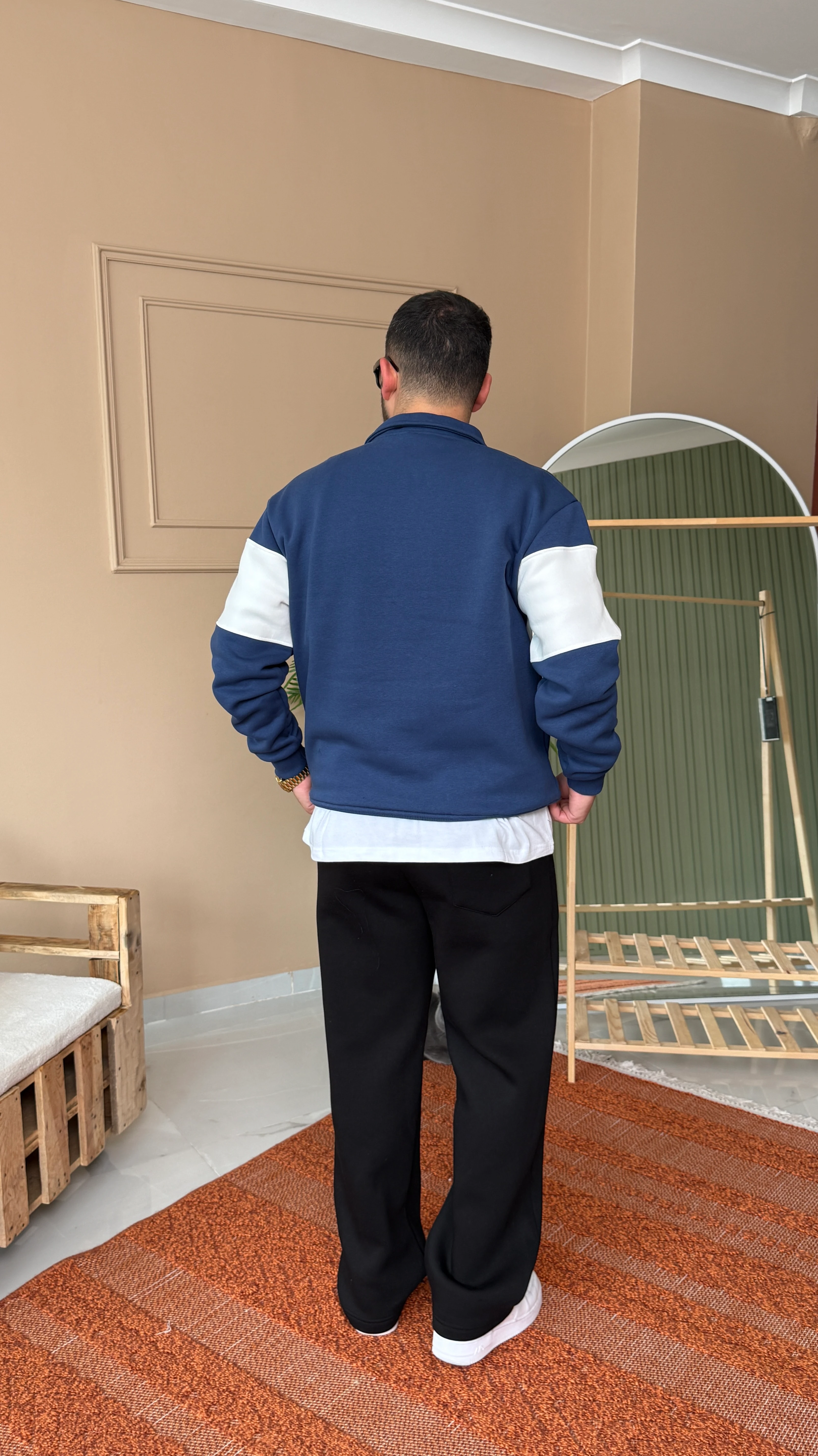 İndigo Atletics Nakışlı Oversize Sweatshirt