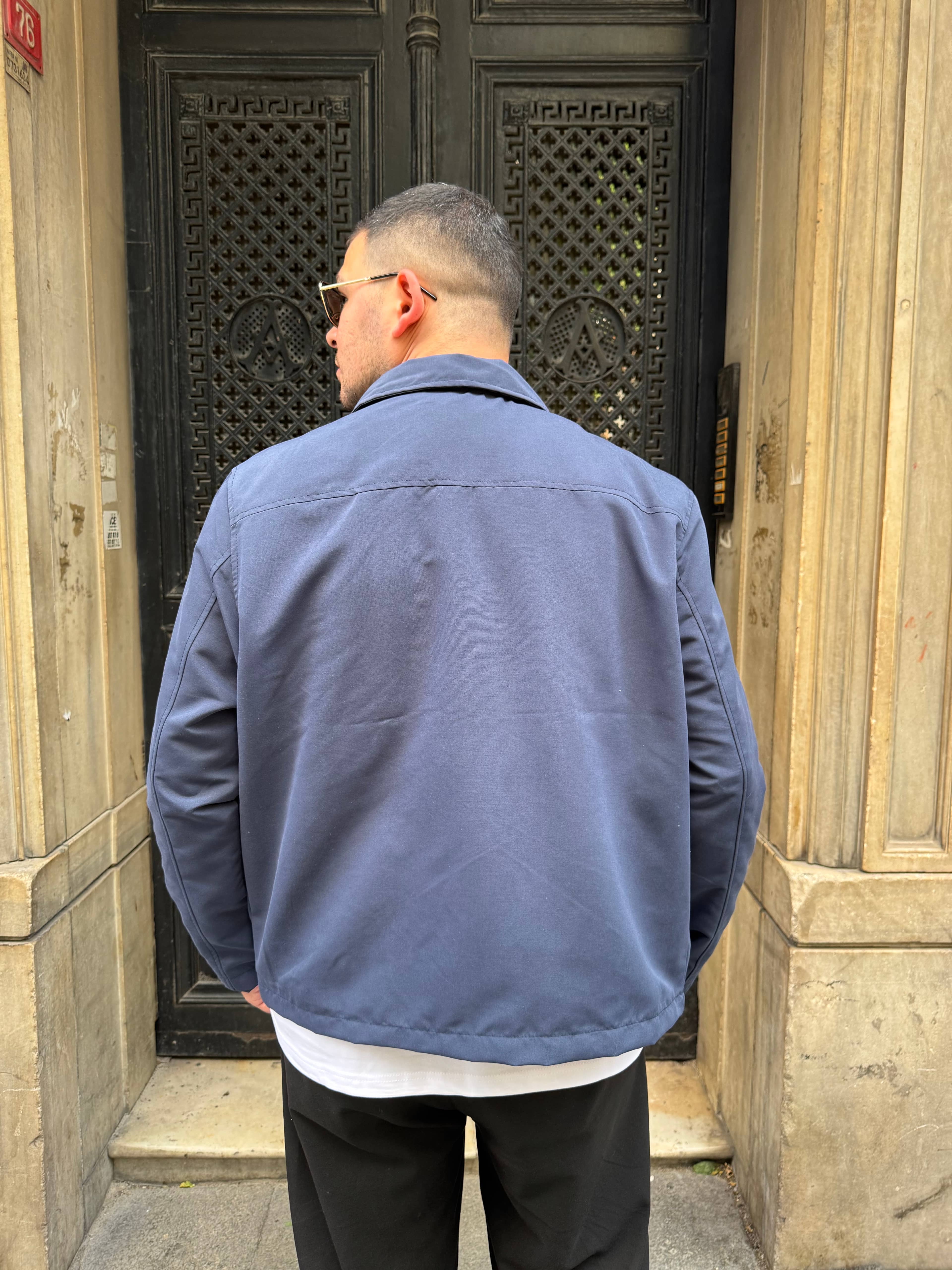 Lacivert Oversize Mevsimlik Ceket