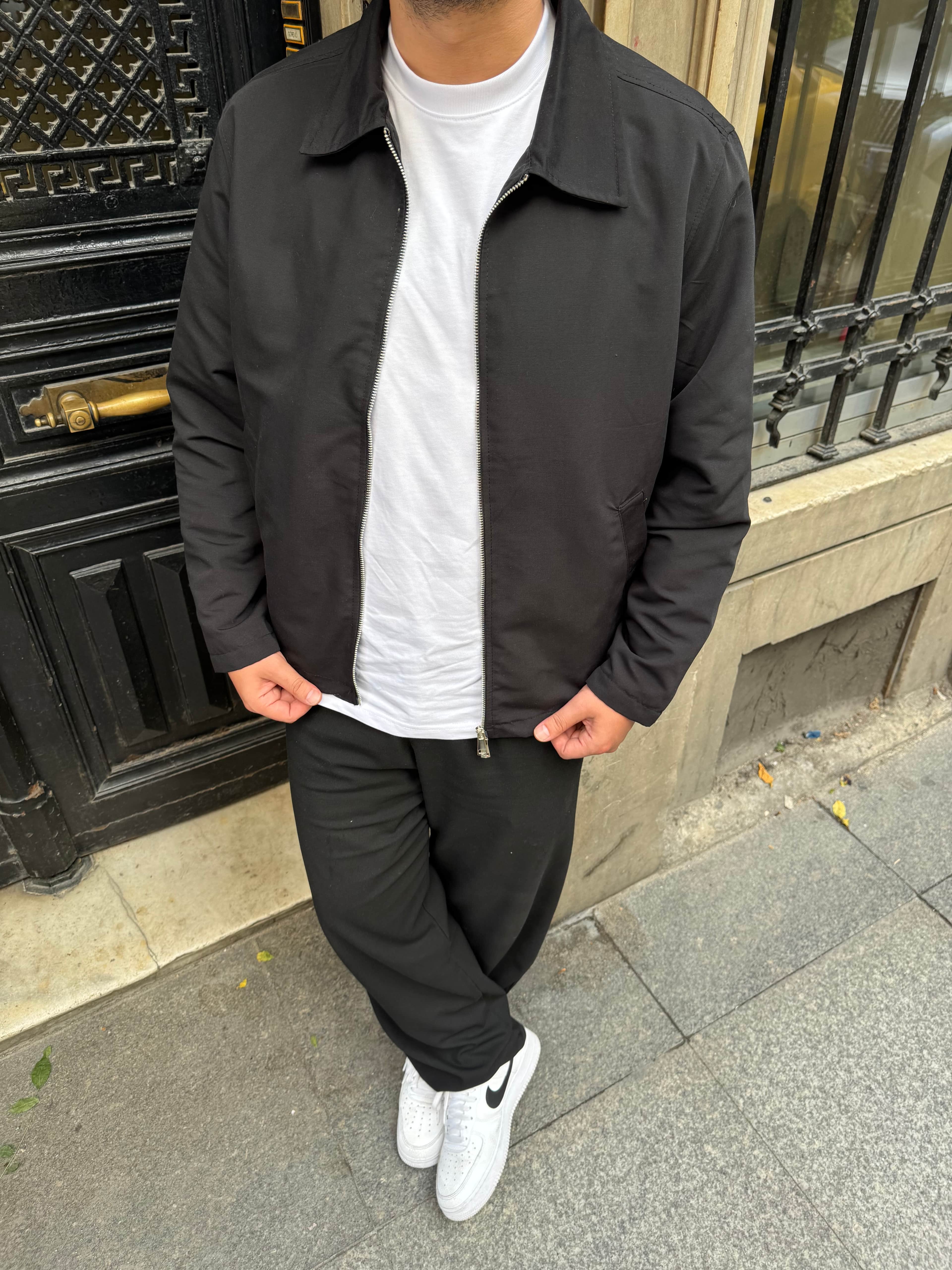 Siyah Oversize Mevsimlik Ceket