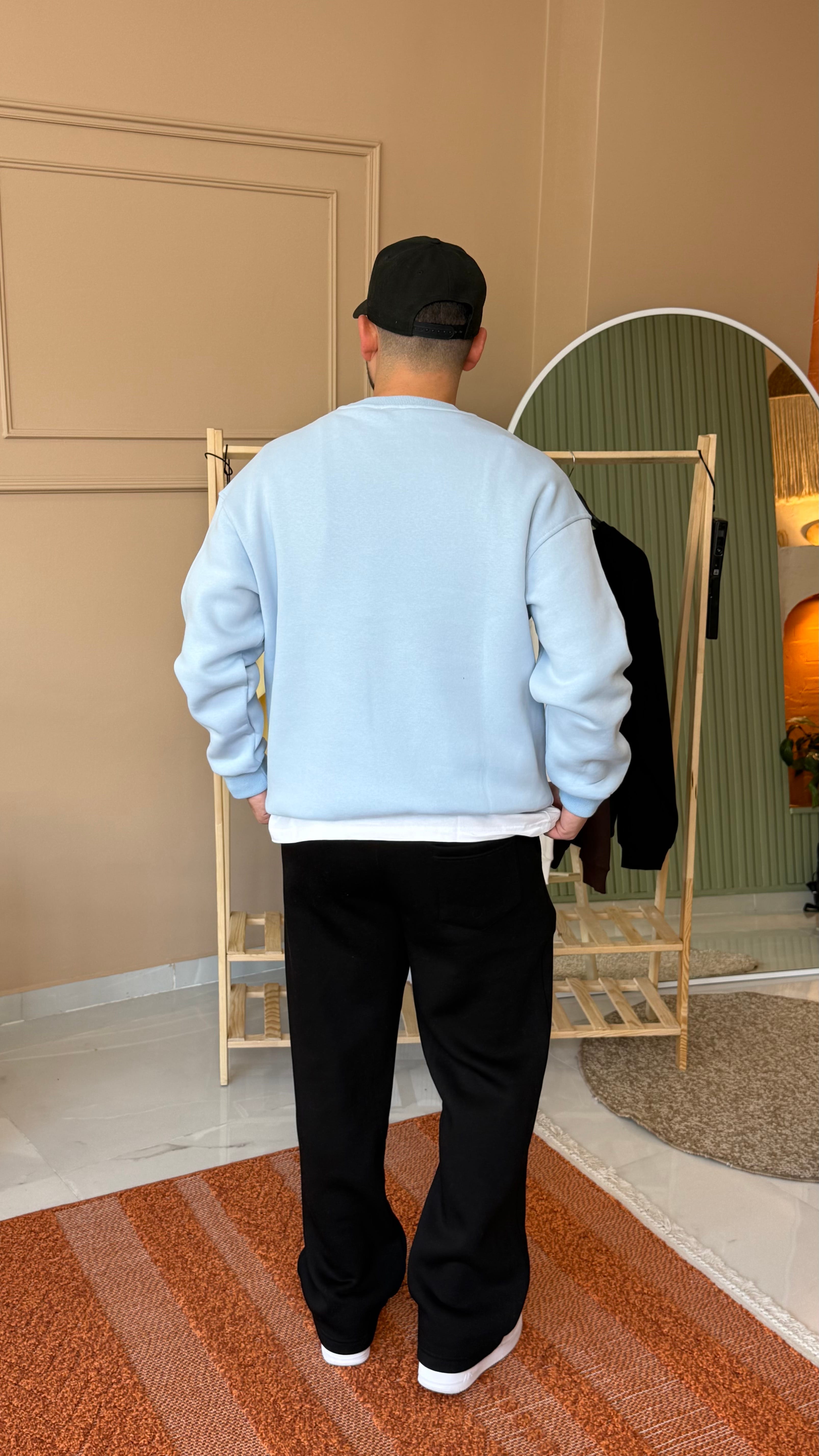 Bebe Mavisi Basic Şardonlu Sweatshirt