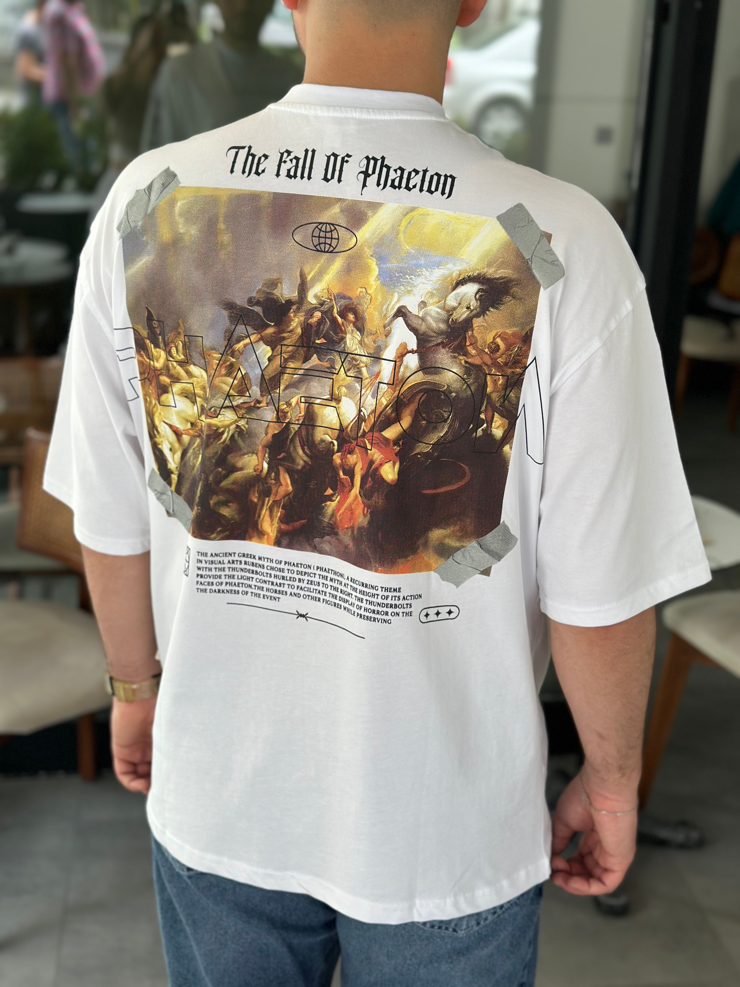 Phaeton Baskılı Oversize T-Shirt