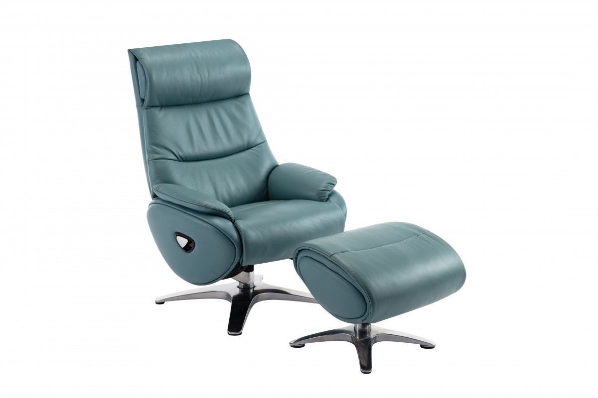 Adler Pedestal Chair - Capri Blue