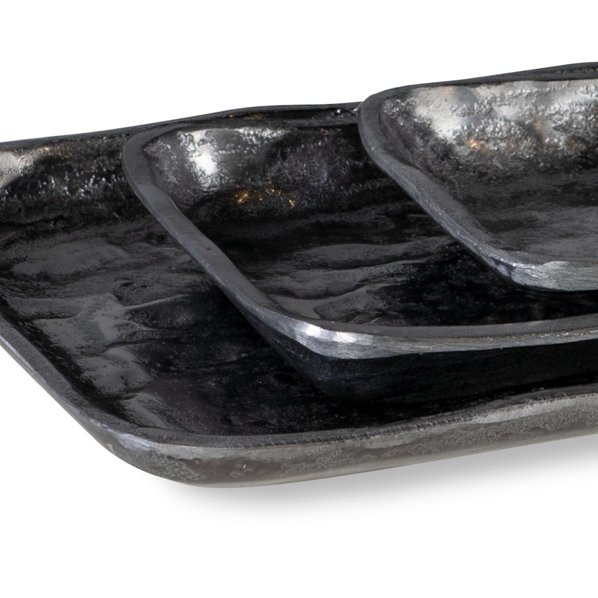 Artisan Antik Nikel Tepsi (3'lü Set)