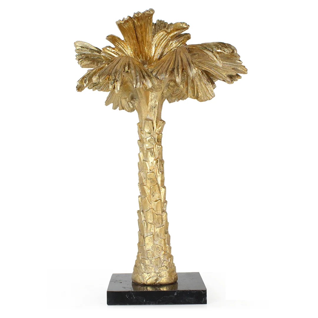 Altın Palmiye Ağacı Obje - Büyük