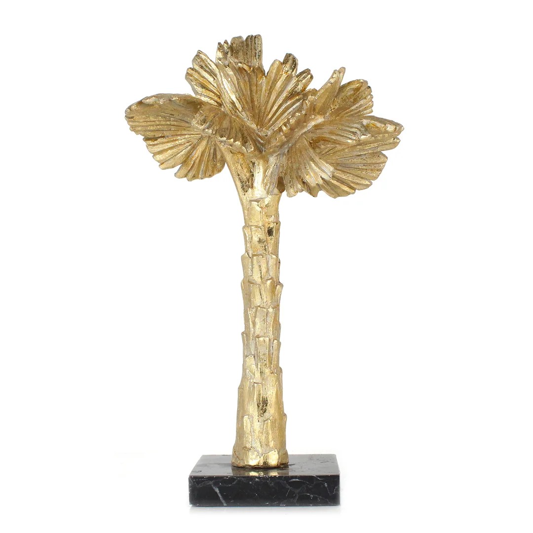 Altın Palmiye Ağacı Obje - Küçük
