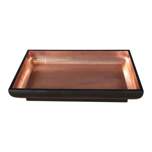 Aksel Copper Foil/Matte Black Bowl
