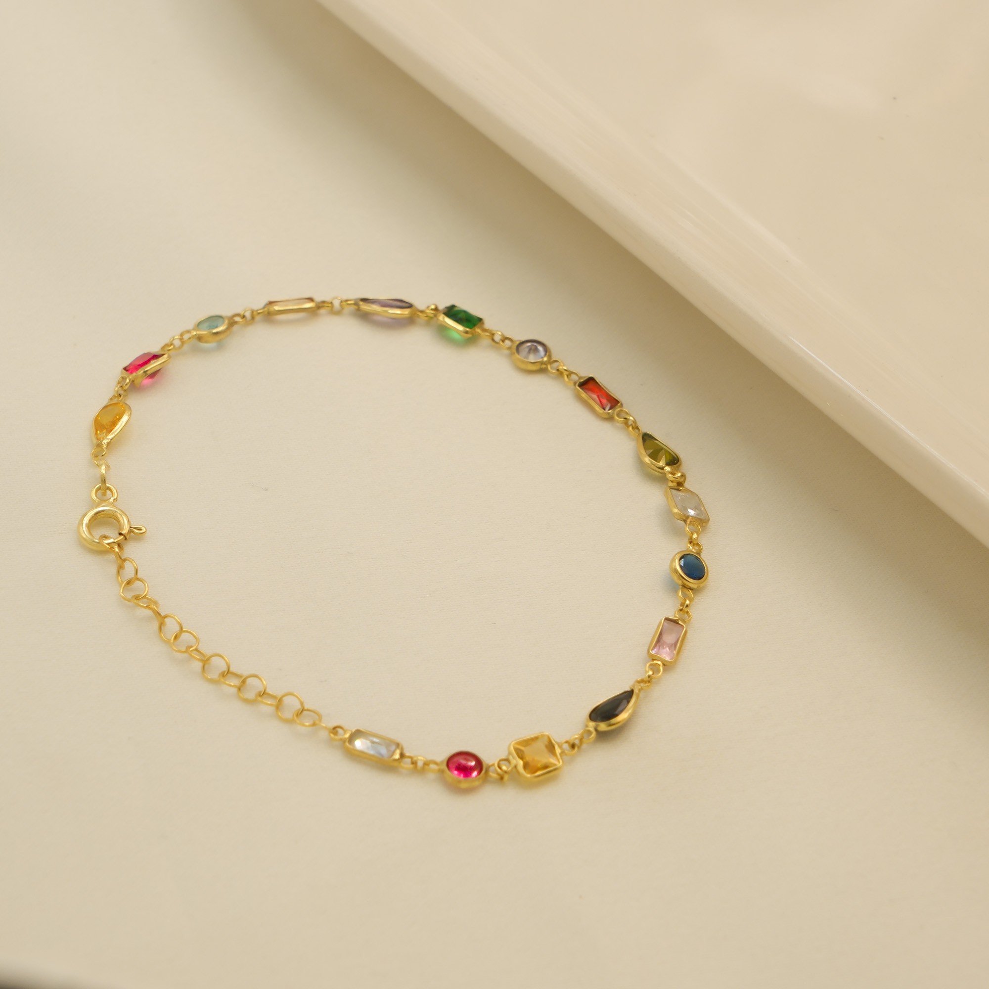 Natural Stones Rainbow Bracelet