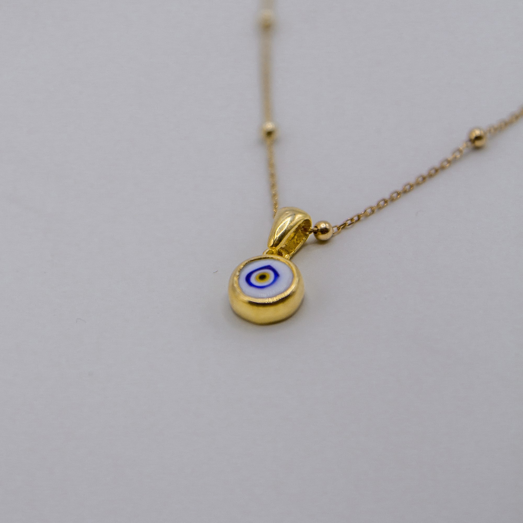 Evil Eye Circle Style Necklace