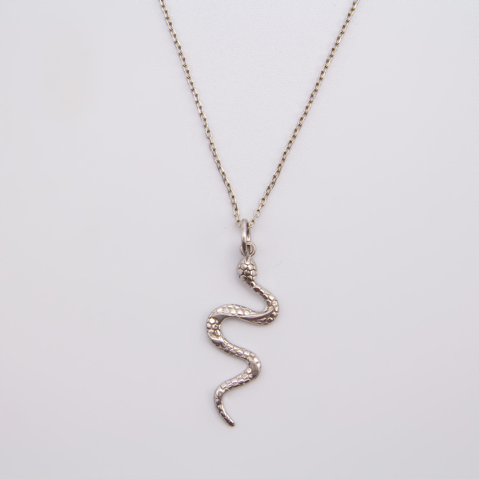Sterling Silver Serpent Necklace
