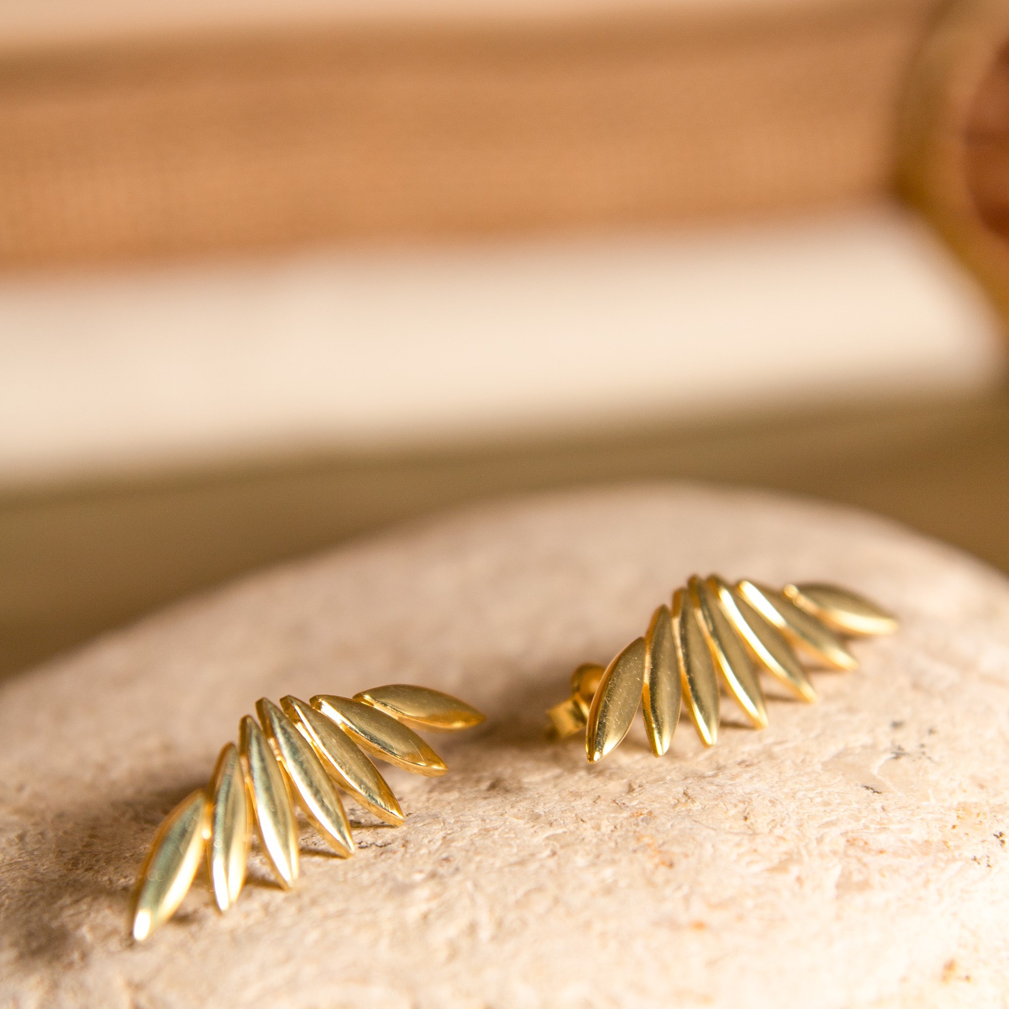 Wing Feather Butterfly Earrings