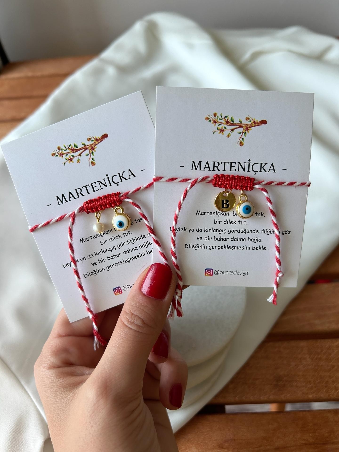 Nazar Boncuğu Charm Detay İkili Marteniçka Bileklik Seti