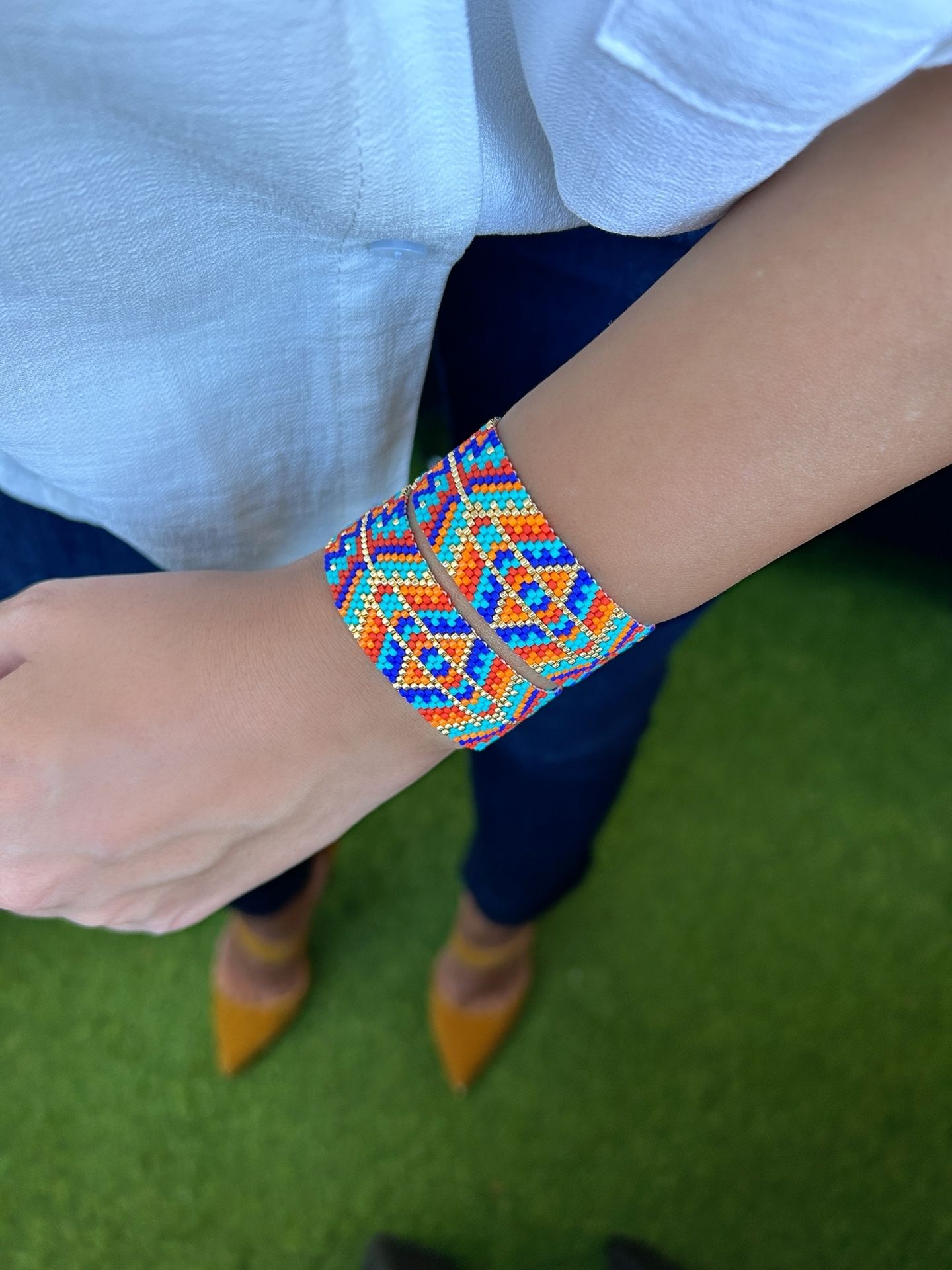 Etnik Desen Tasarım Miyuki Bileklik