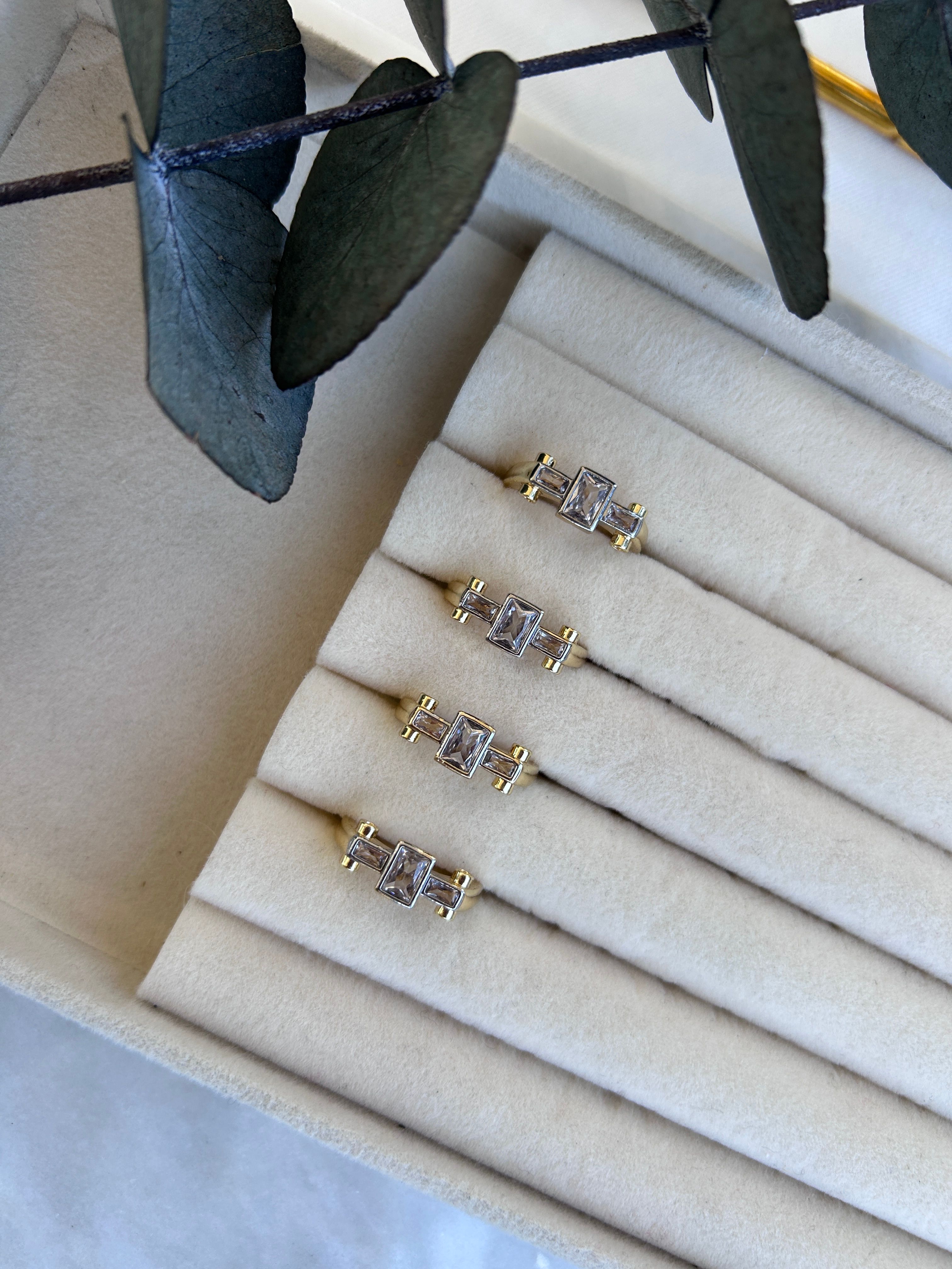 Vip Özel Seri 14K Vintage Model Ayarlanabilir Yüzük