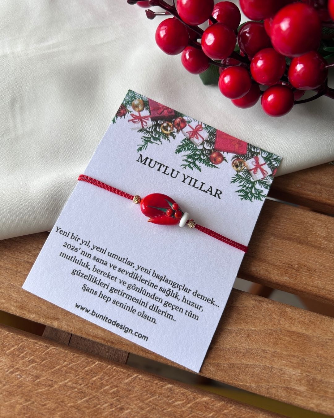 Murano Cam Kokinalı Eldiven Yeni Yıl Konsept Bileklik