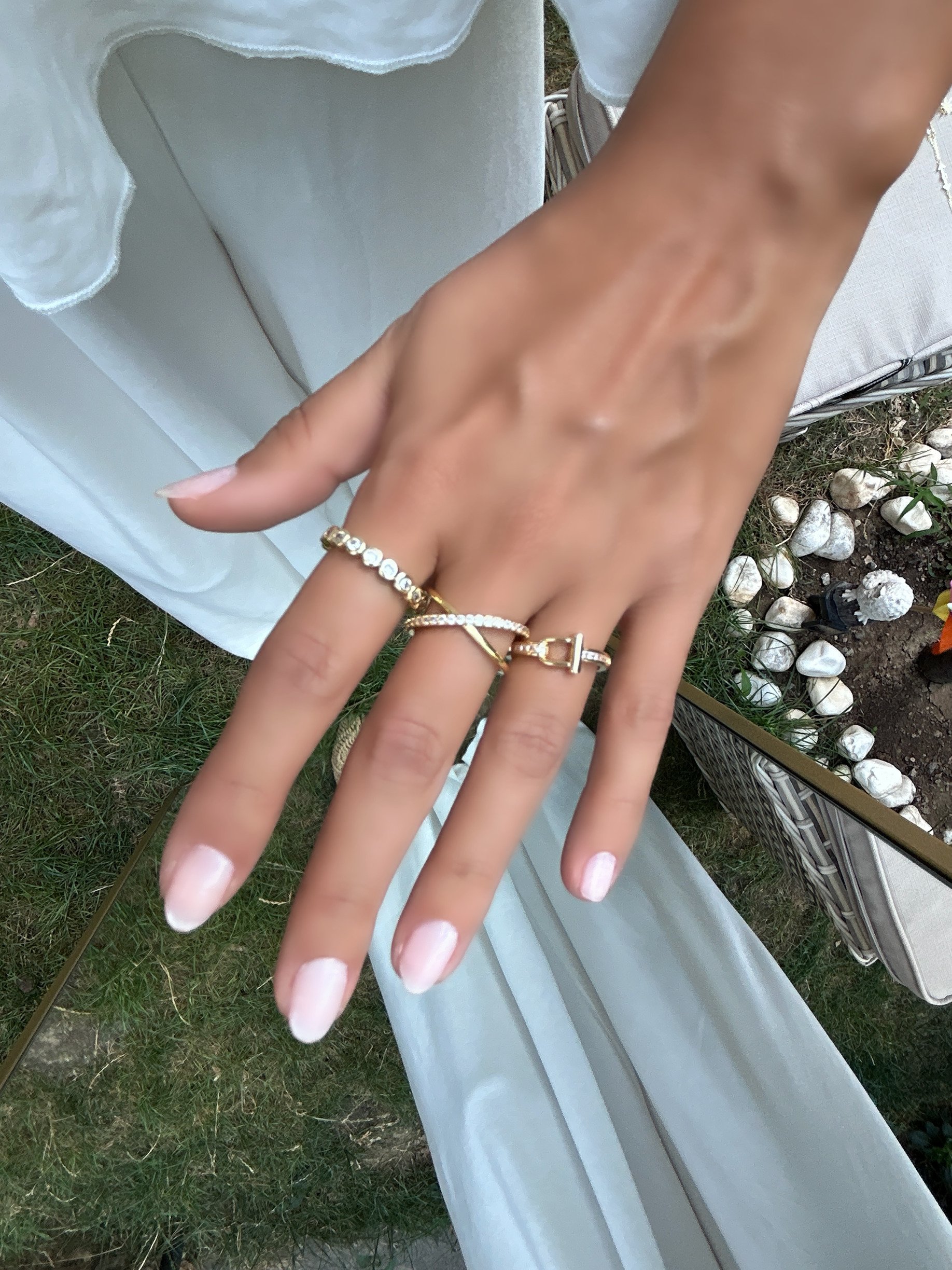 Vip Özel Seri 14K Üçlü Yüzük Set