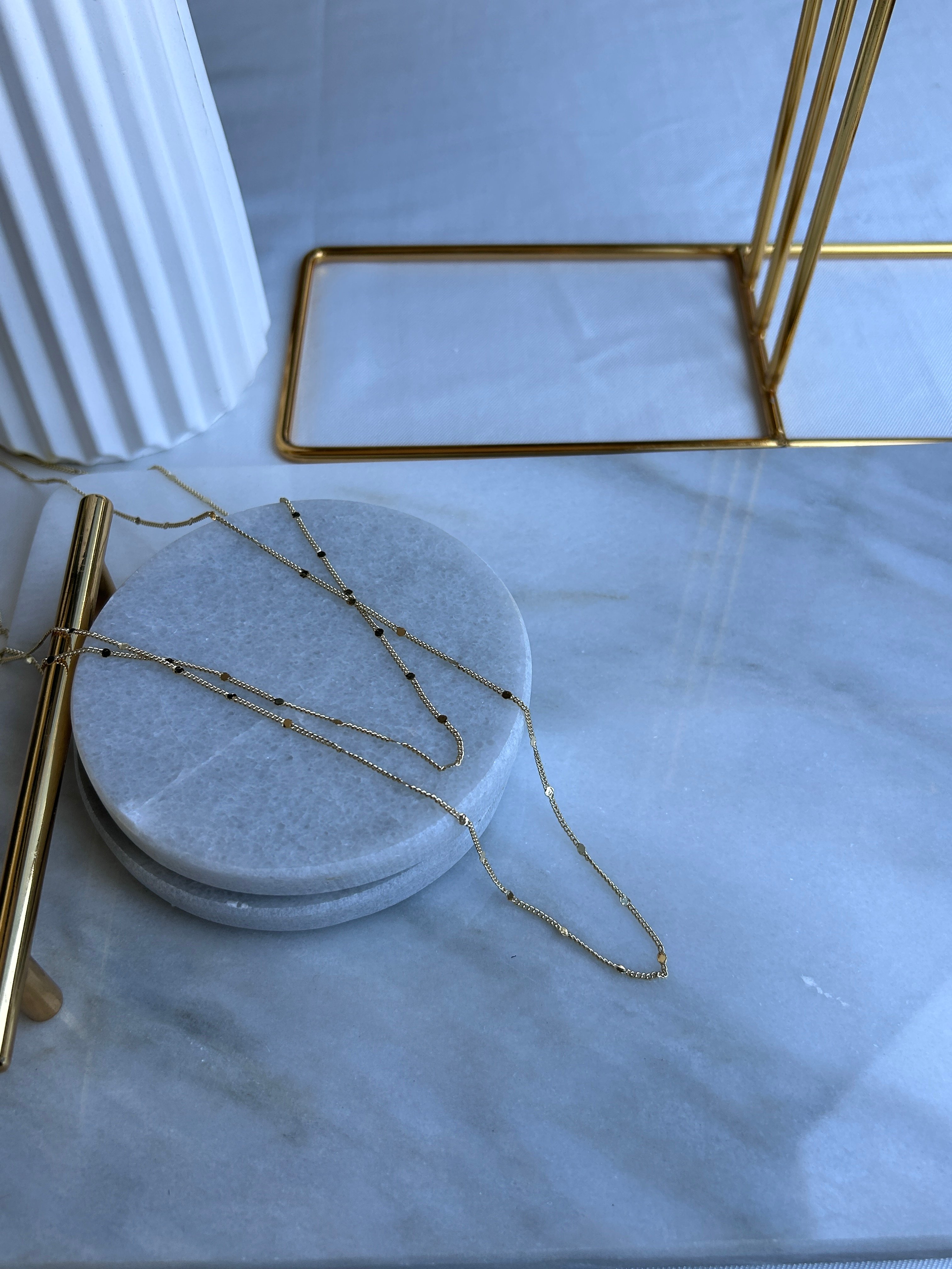 Vip Özel Seri 14K 70 Cm Pullu Basic Zincir Kolye