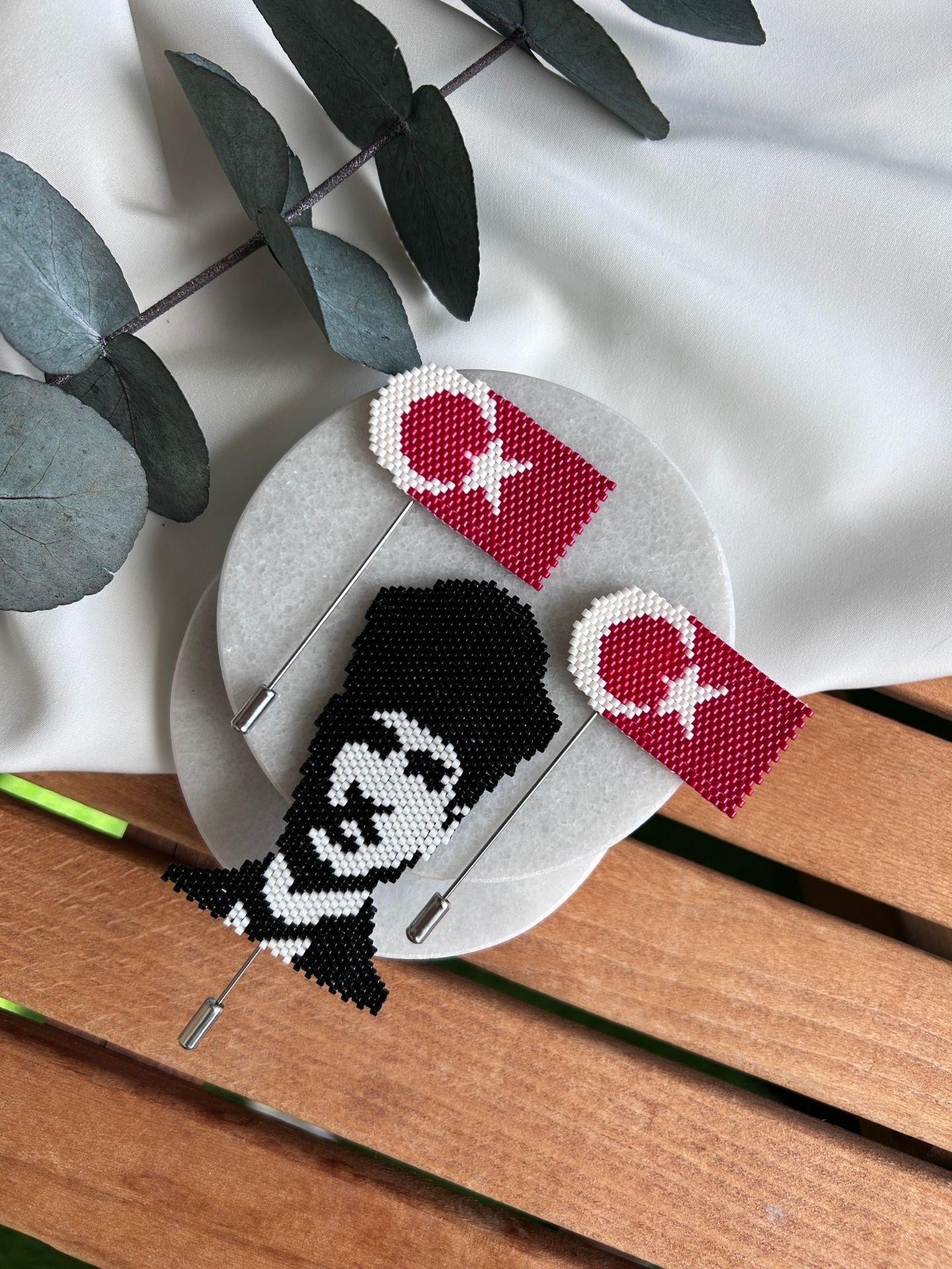 Atatürk Portresi Miyuki Broş