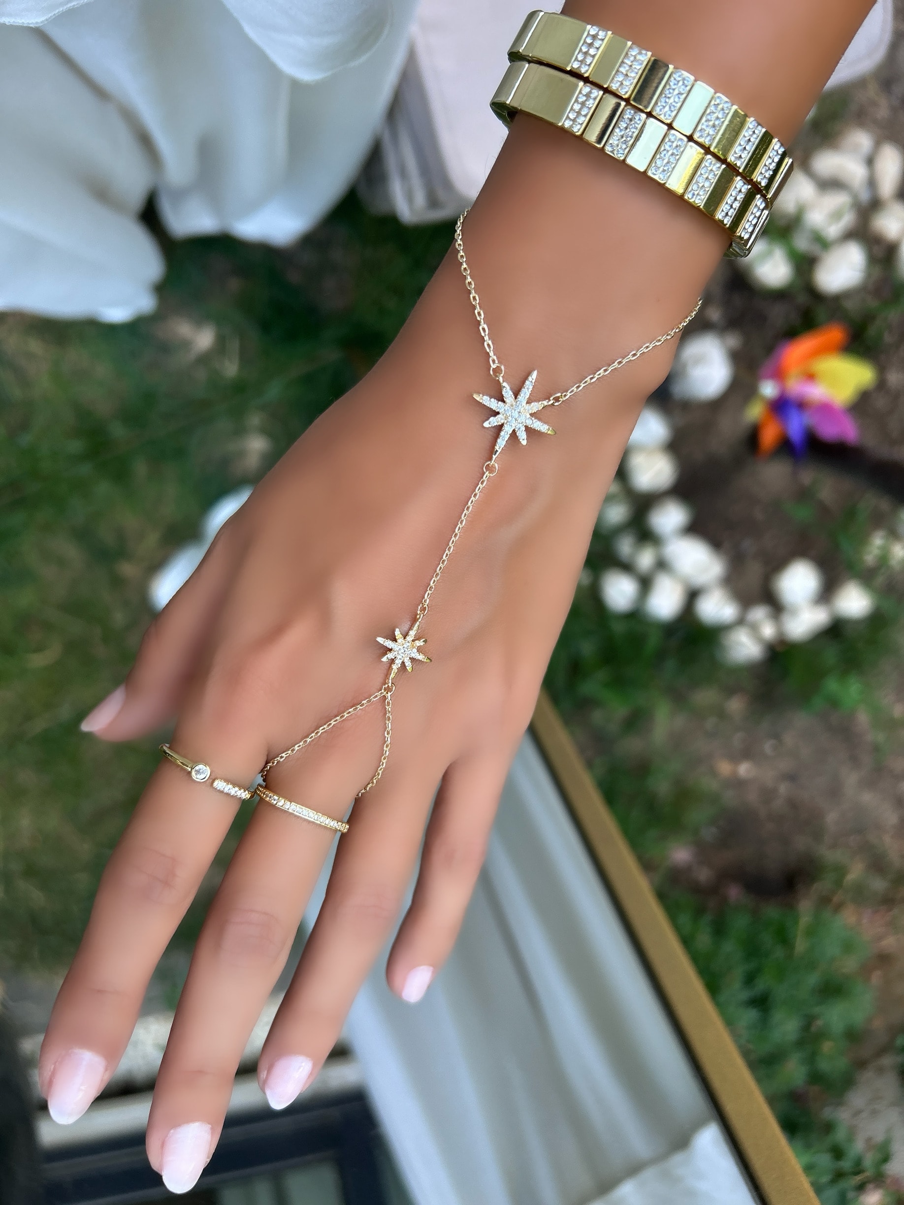 Vip Özel Seri 14K Taşlı Kutup Yıldızı Model Şahmeran