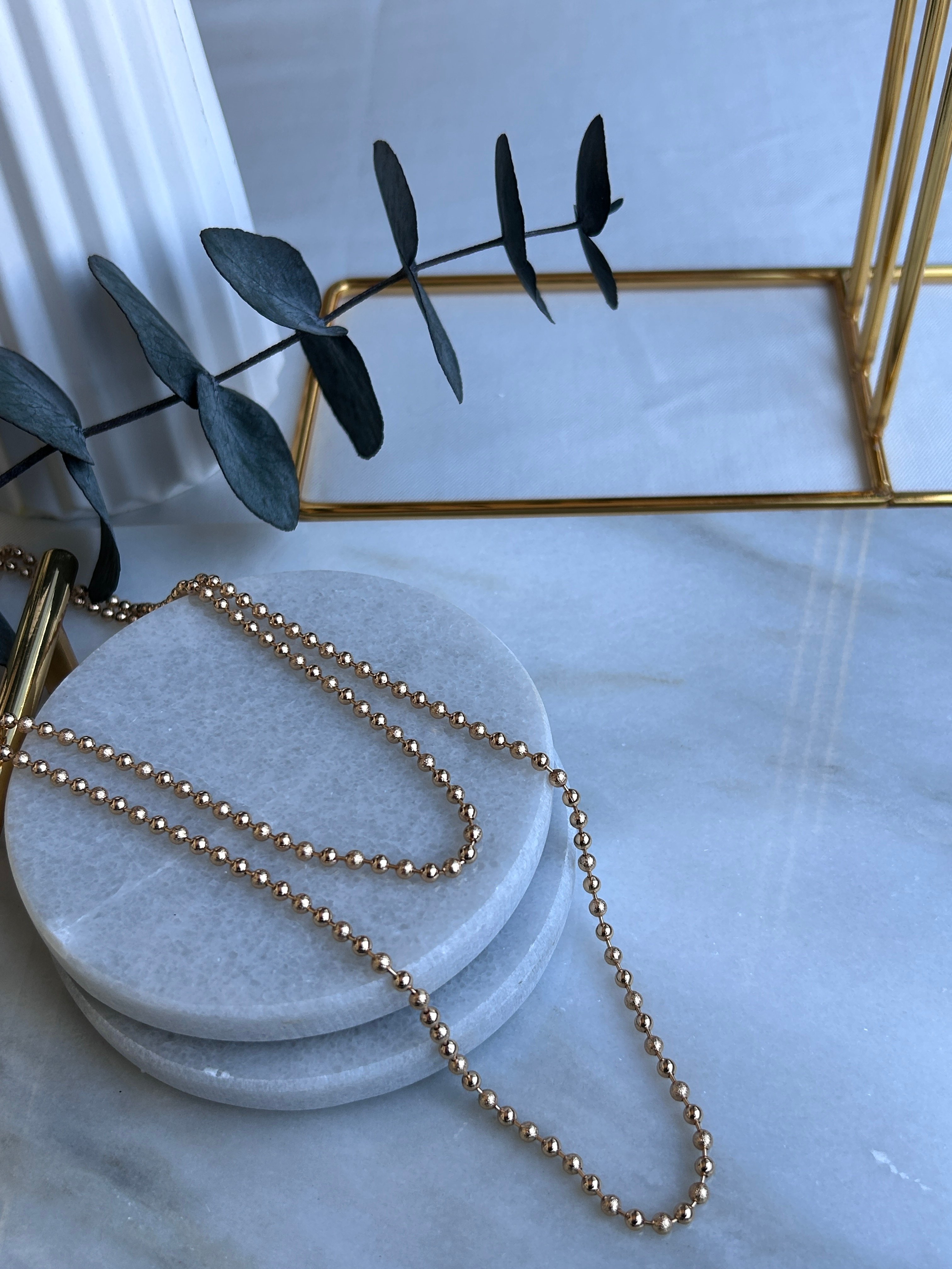 Vip Özel Seri 18K 60 Cm Dorica Zincir Kolye