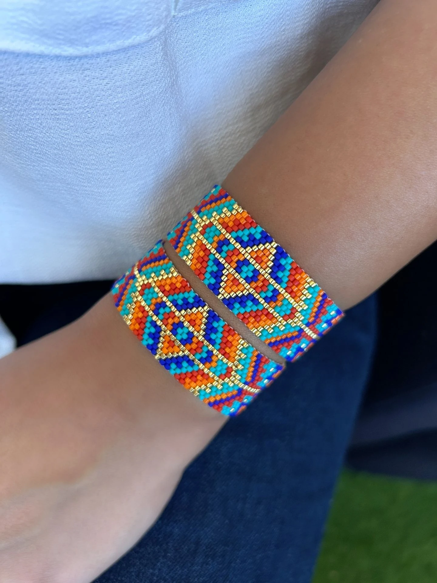 Etnik Desen Tasarım Miyuki Bileklik