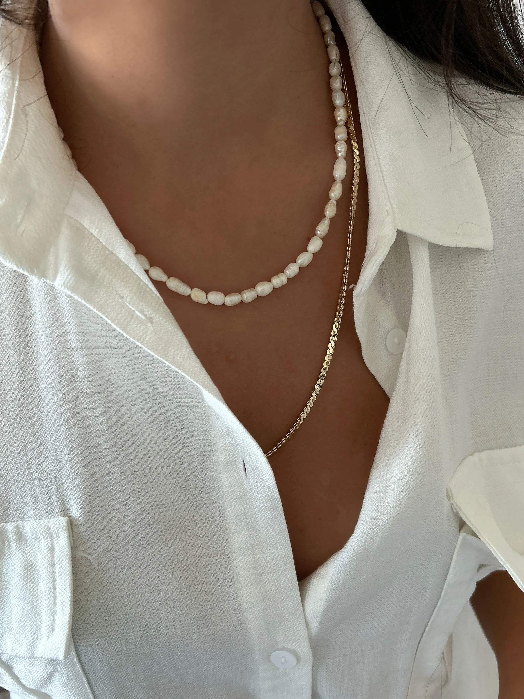 Ebedi Zarafet – Sıra Barok İnci Kolye