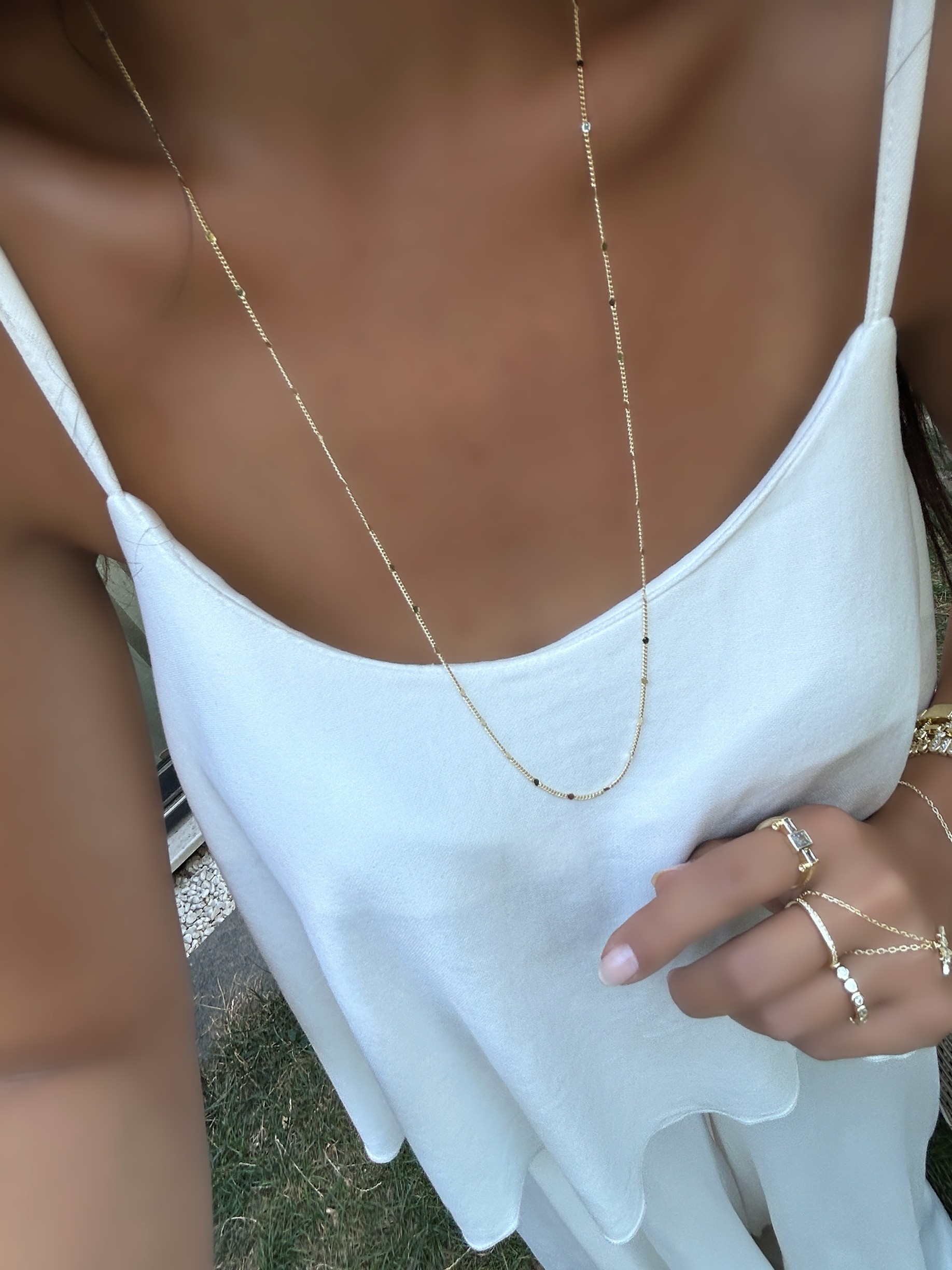 Vip Özel Seri 14K 70 Cm Pullu Basic Zincir Kolye