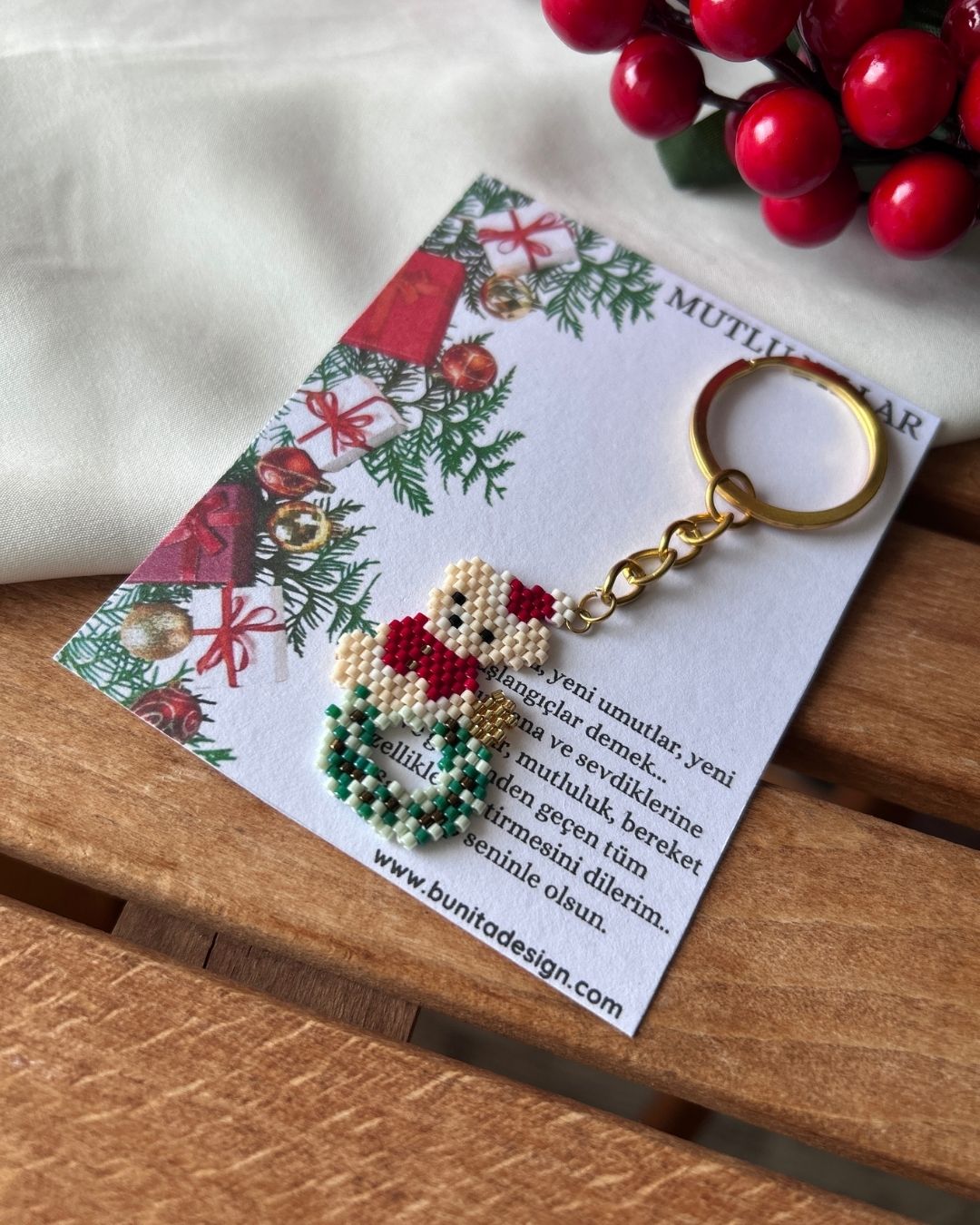 Ayıcık Motifli Miyuki Tasarım Aksesuar