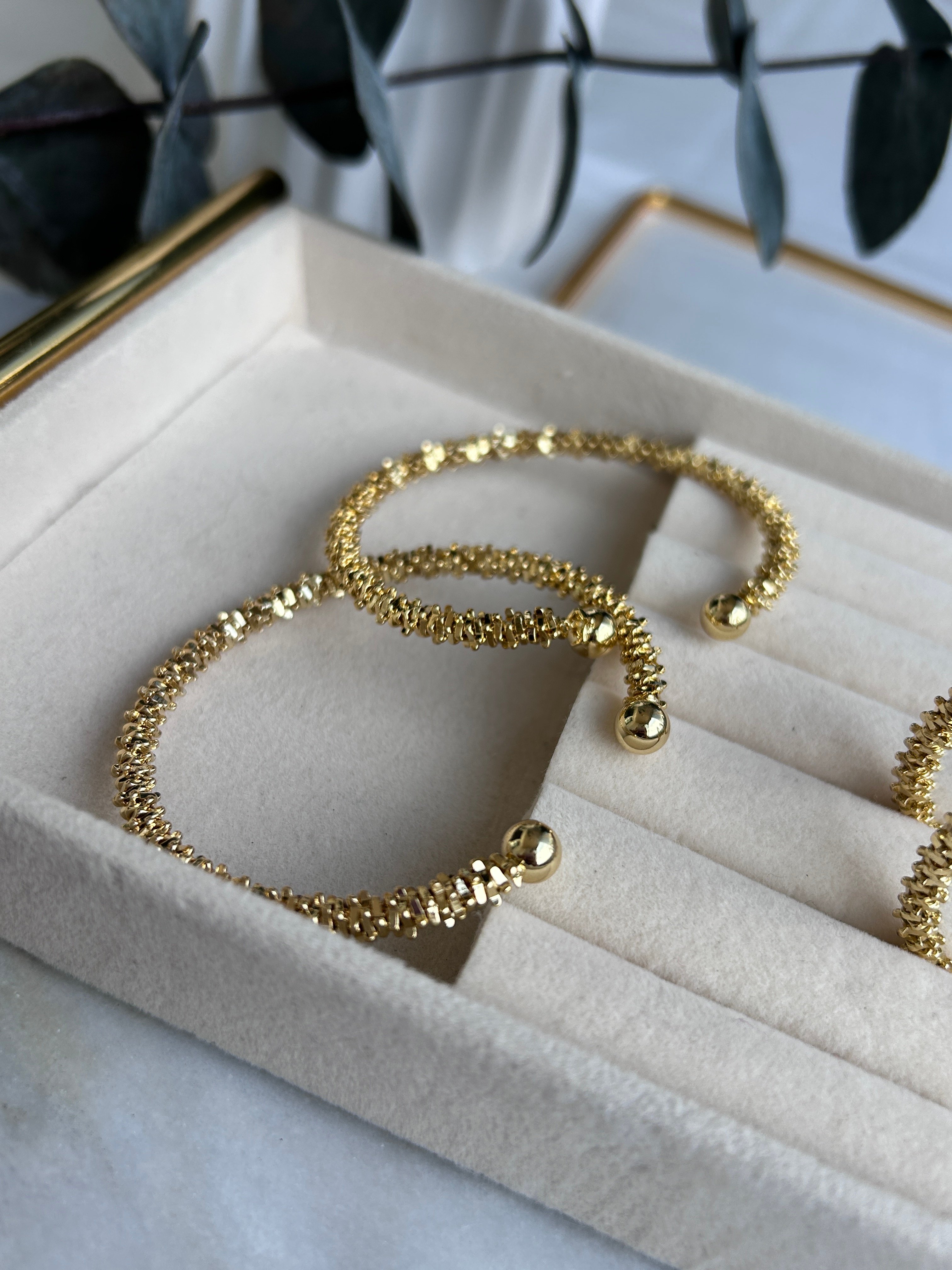 Vip Özel Seri 14K Gold Parlak Kelepçe
