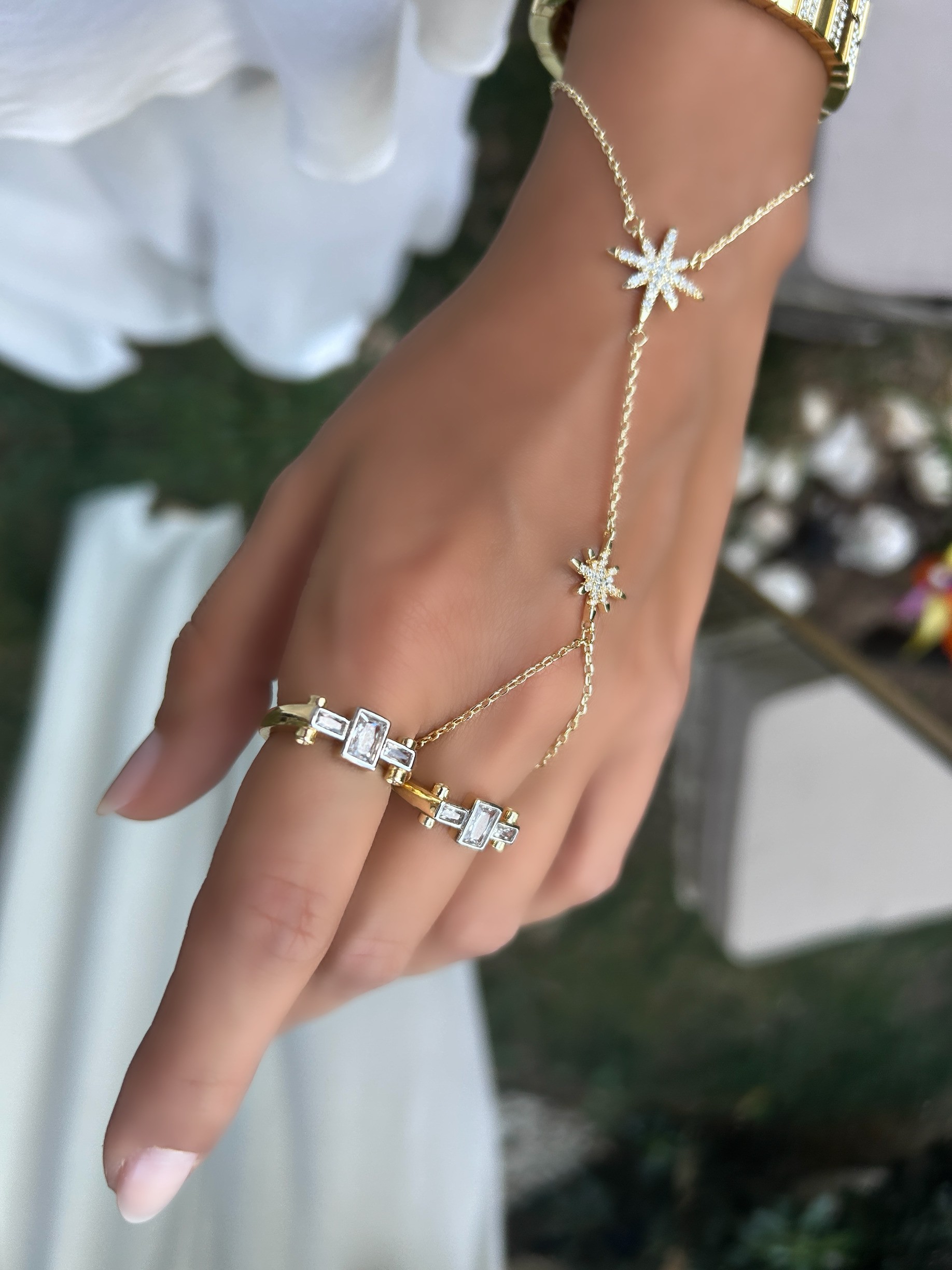 Vip Özel Seri 14K Vintage Model Ayarlanabilir Yüzük