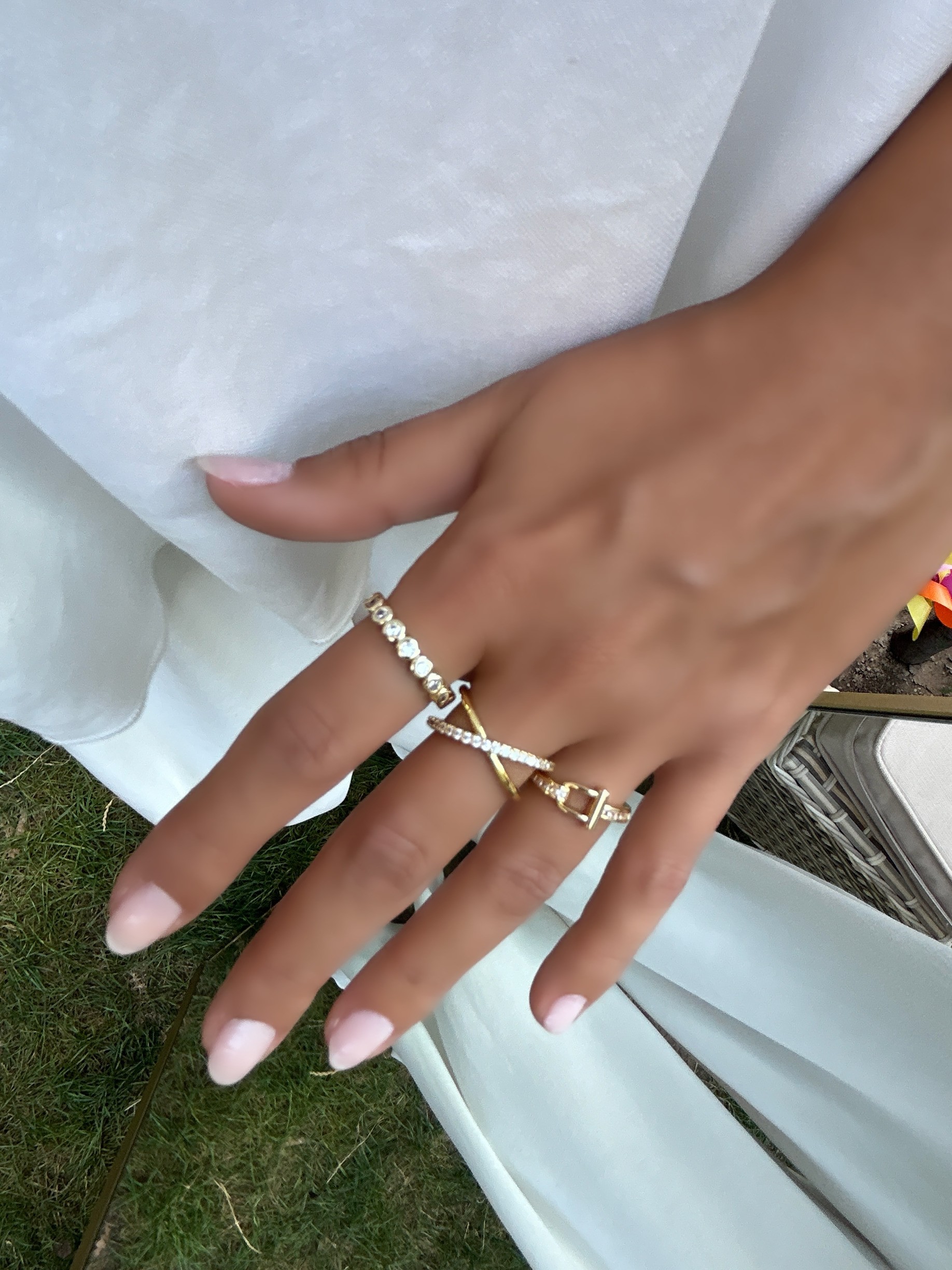 Vip Özel Seri 14K Üçlü Yüzük Set