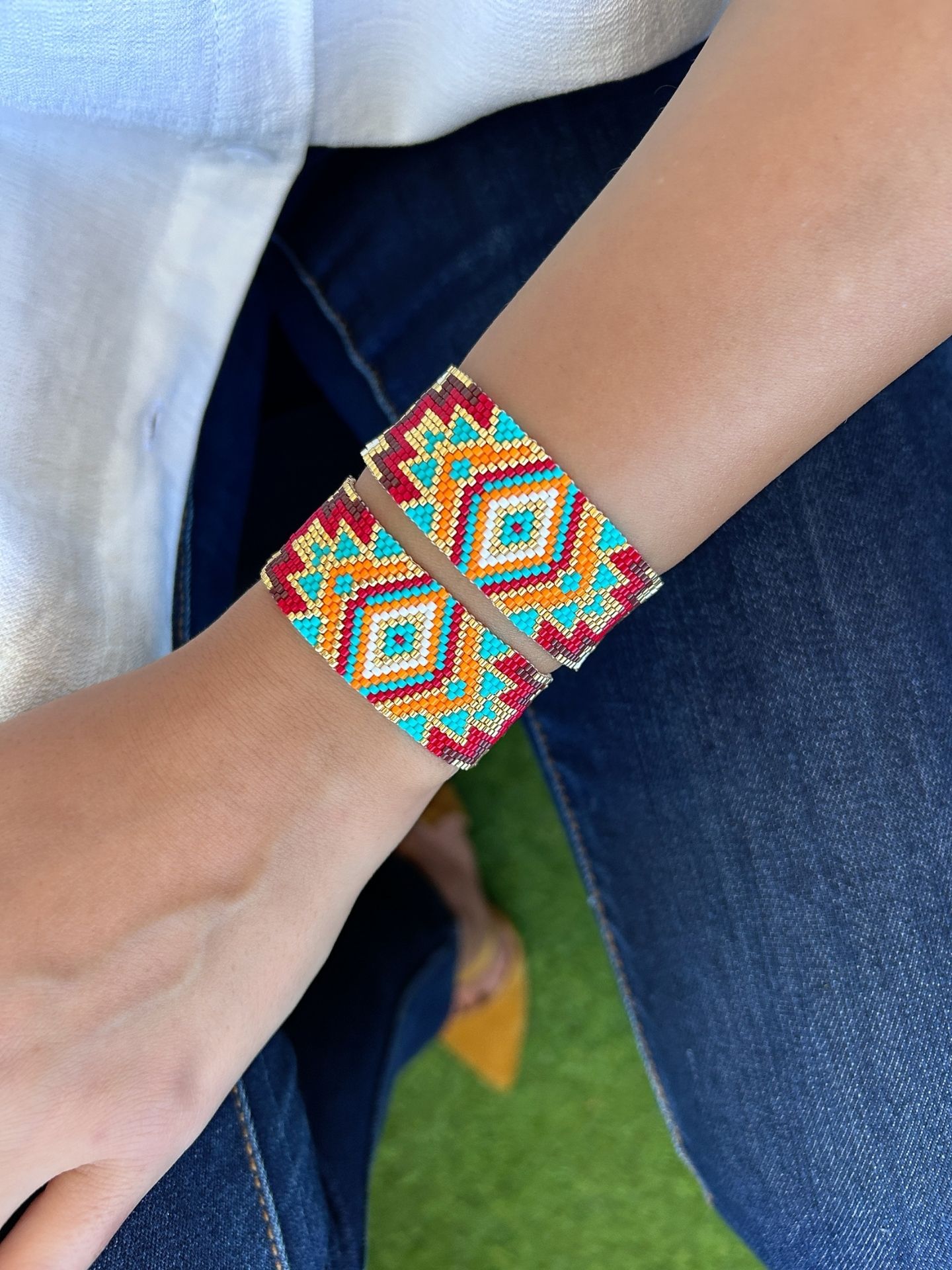 Etnik Desen Miyuki Boncuklu Bileklik