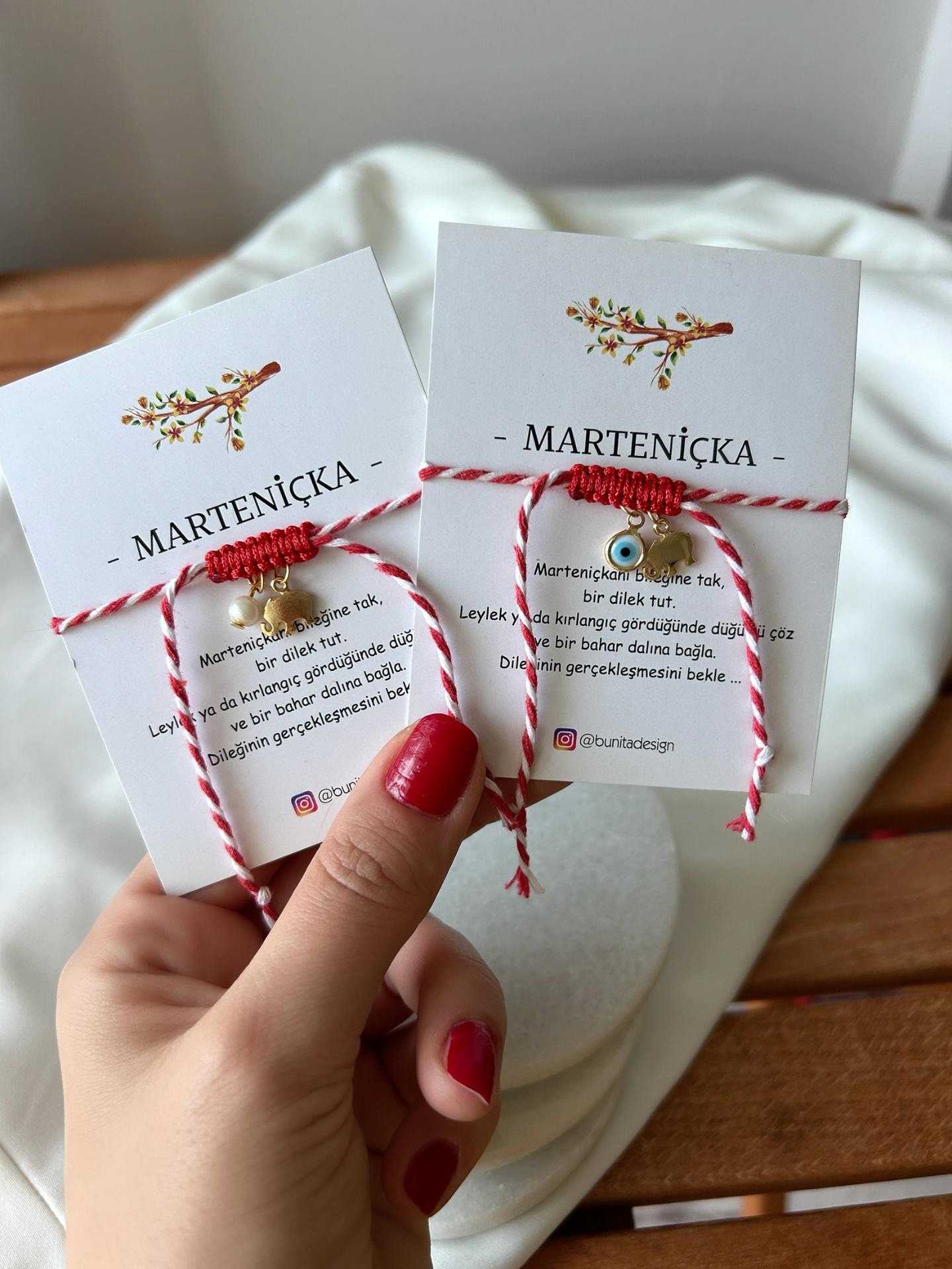 Fil Charm Detay İkili Marteniçka Bileklik Seti
