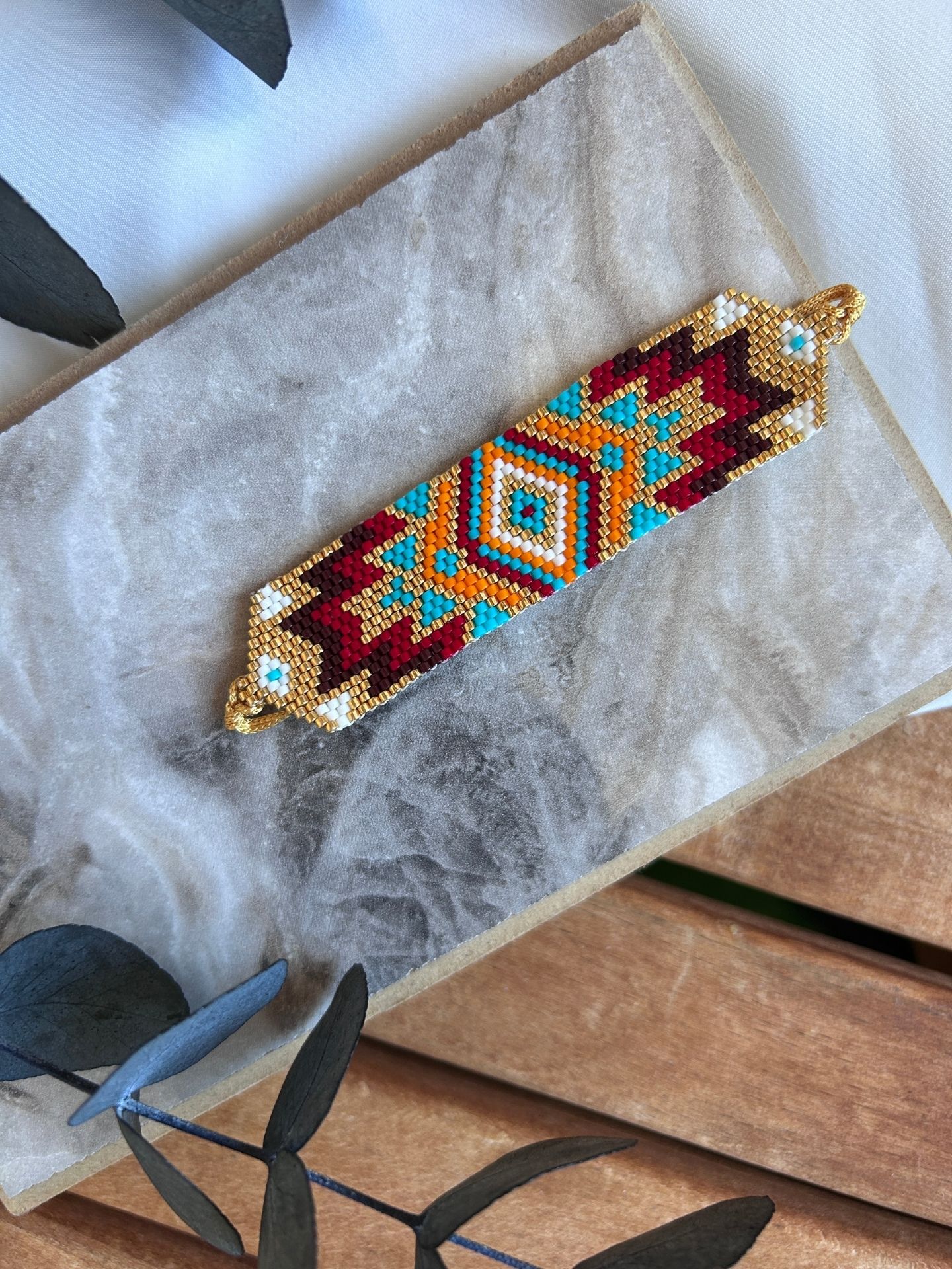 Etnik Desen Miyuki Boncuklu Bileklik