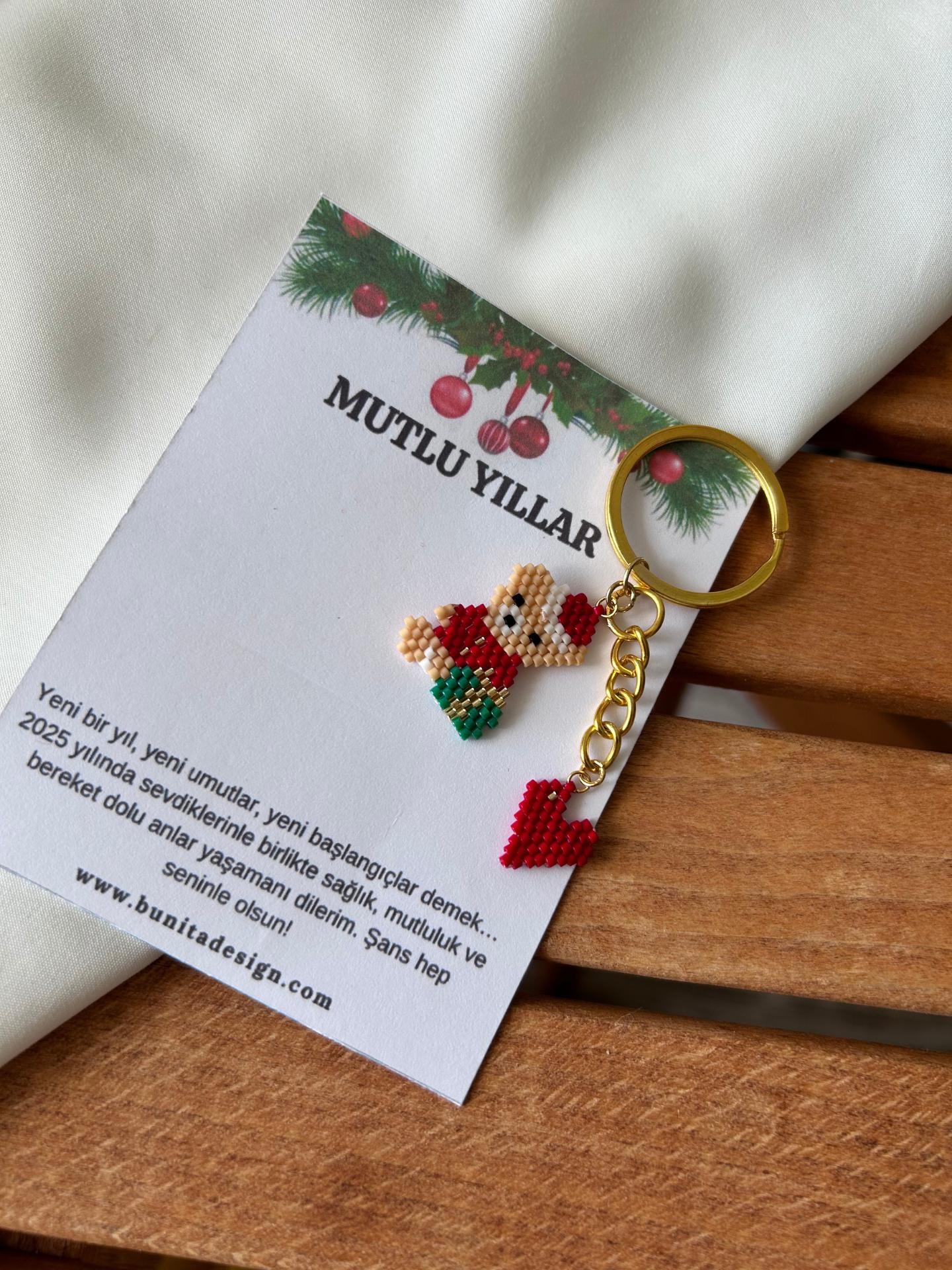 Ayıcık ve Kalp Motifli İkili Miyuki Tasarım Aksesuar